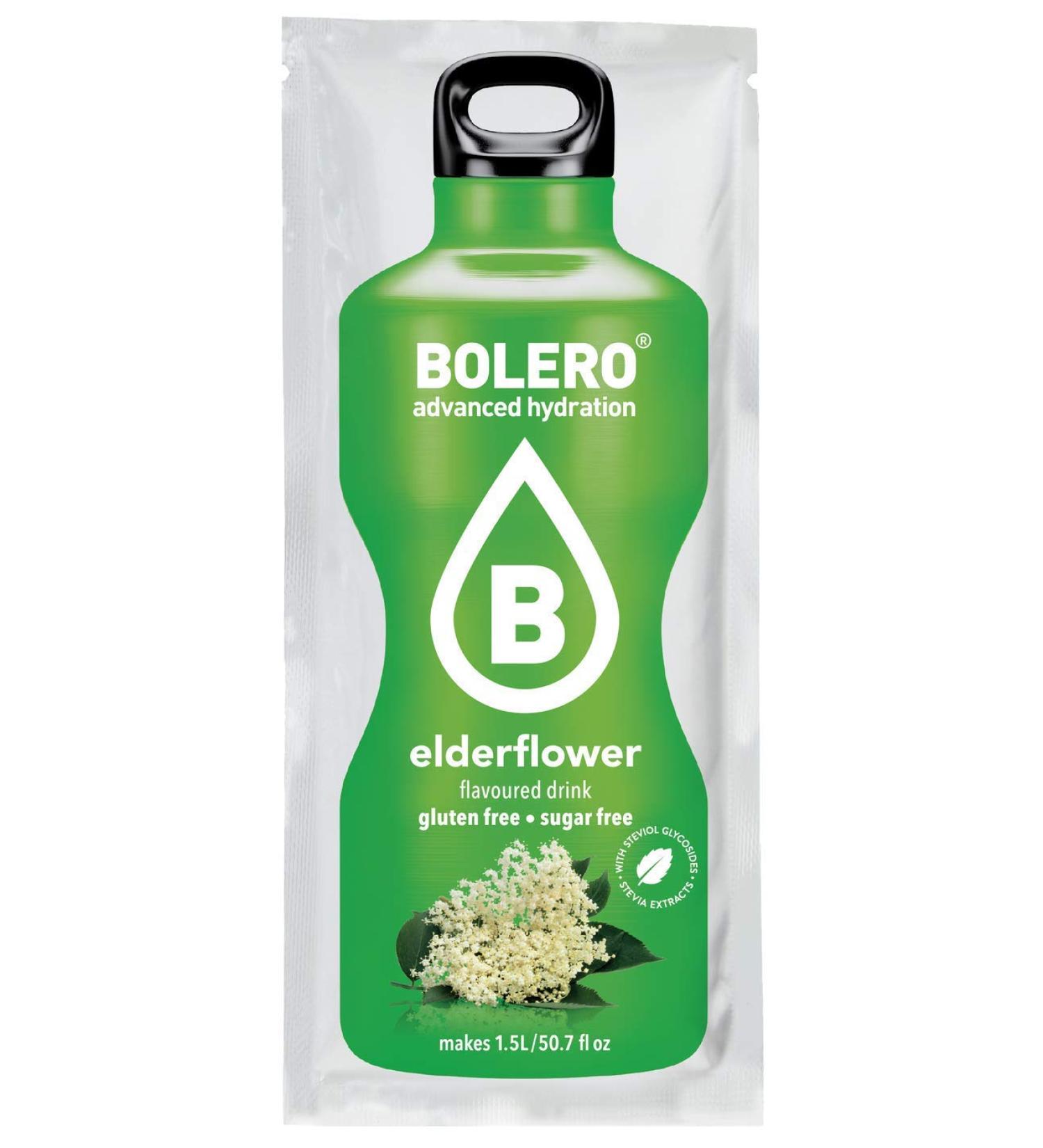 Buy Bolero Classic Elderflower Drink Powder - No Deposit 12 Pieces (9.17g each) - Refreshing International Shipping - Buy Online on GoSupps.com