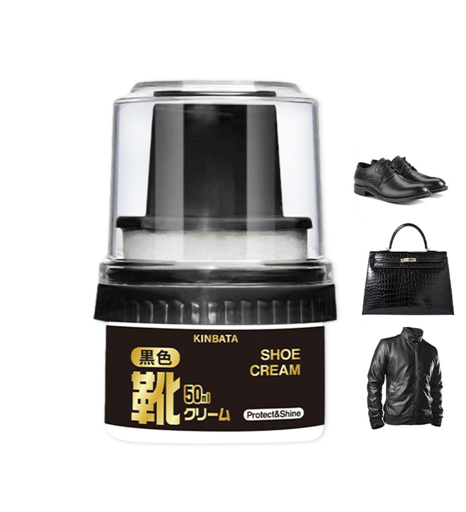 NEFLUM Boot Oil Wax 50ml High Gloss Boot Polisher With Applicator Shoe Care Kits For Leather Shoes Boots Clothes Sofa Belt Seats Bags Black Shoe Polish - Buy Online on GoSupps.com