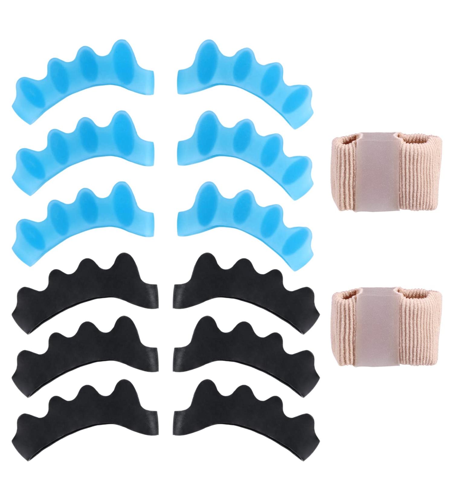 Durable Toe Separators for Bunions & Hammertoes - 6 Pairs for Men and Women | Treat Plantar Fasciitis, Toe Spacers Set - Buy Online on GoSupps.com