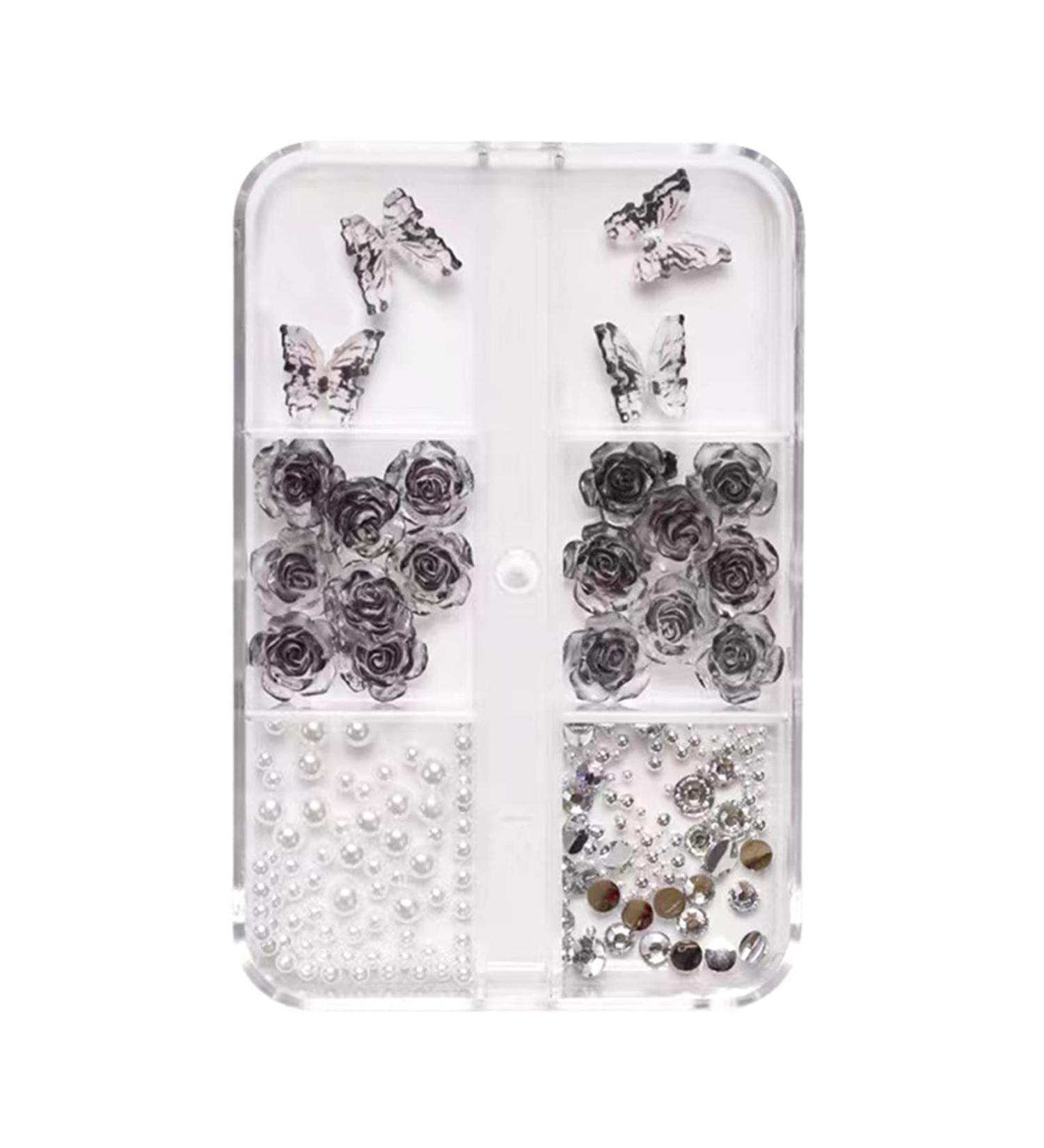 FEIlei Camellia Nail Jewelry Elegant Resin Flower Design DIY Nail Wedding Nail Charms - Buy Online on GoSupps.com