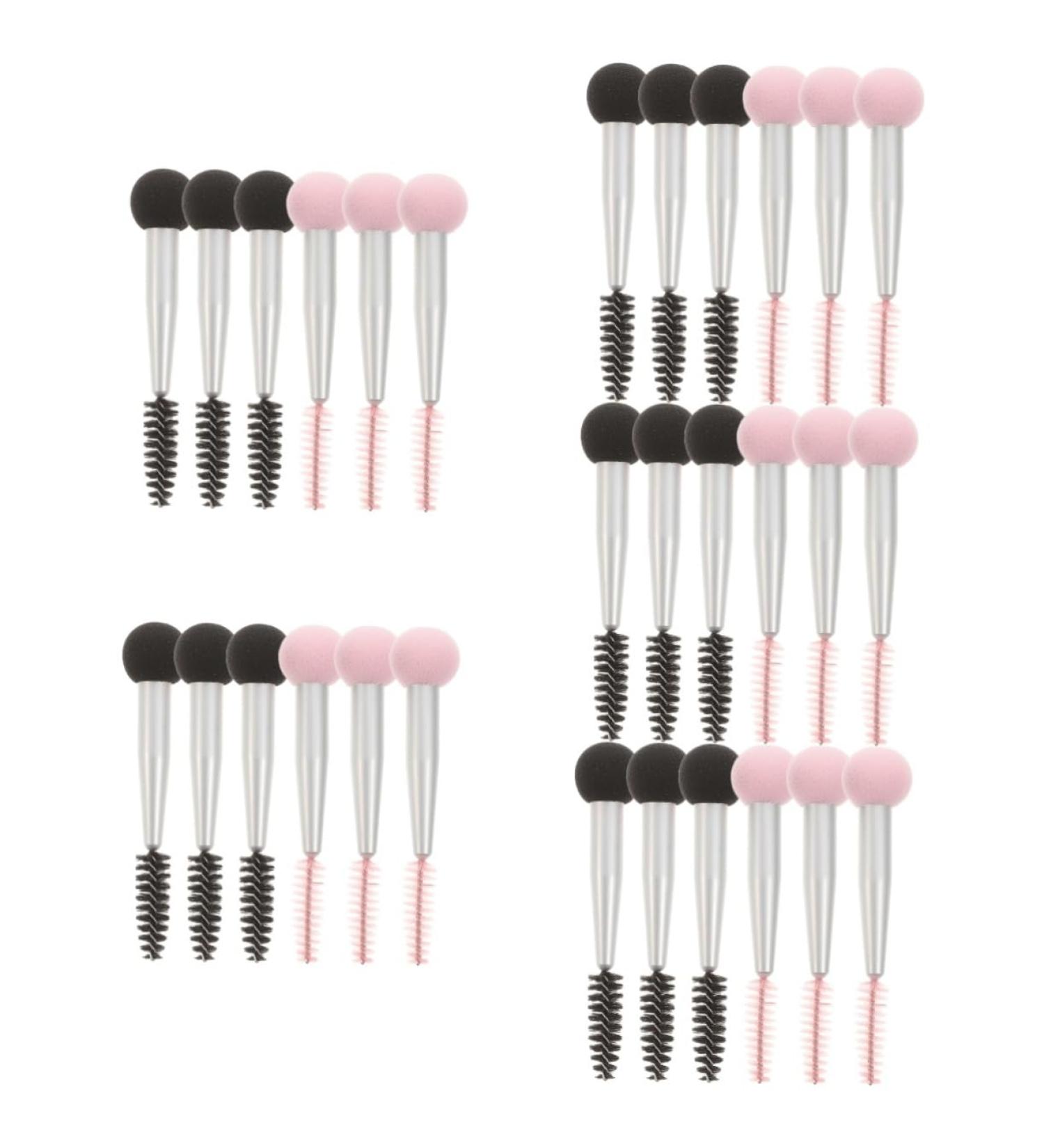 Baluue 30 Pcs Sponge Makeup Brush Makeup Foundation Make up Puff Eyelash Applicator Kit Para Pesta as Nylon 7.6x1.4cmx5pcs Assorted Colorx5pcs - Buy Online on GoSupps.com