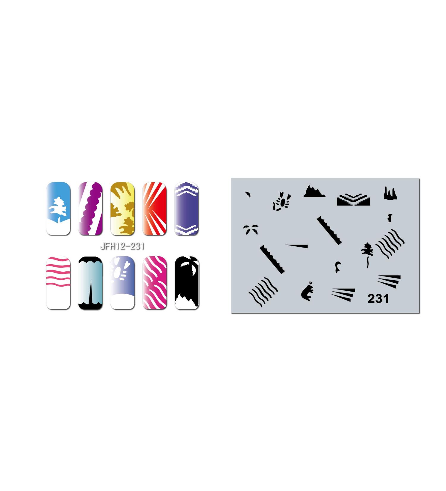 Fingernail stencil (airbrush nail art) Fengda JFH12-231