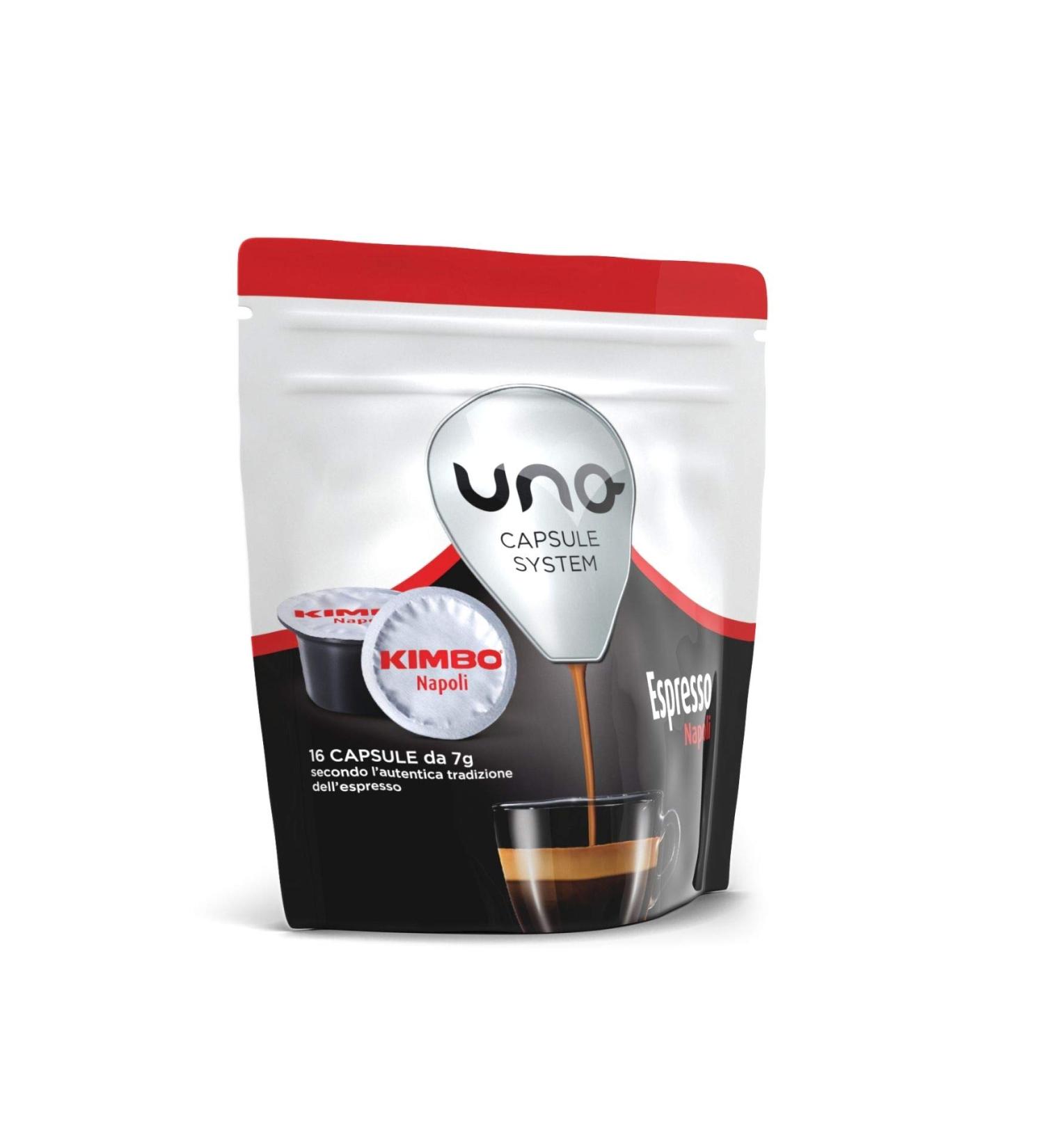Kimbo Capsules de caf uno System Napoli(96 Capsules) 1 unit (Lot de 96) - Buy Online on GoSupps.com