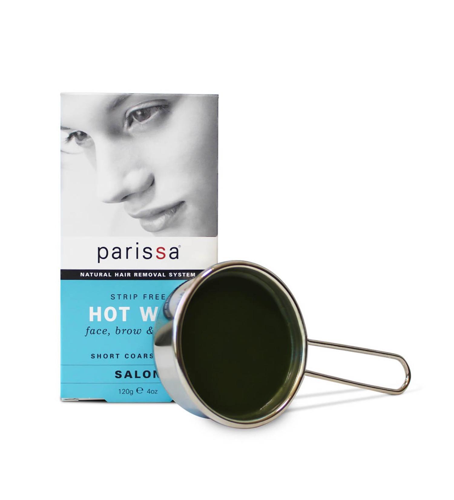 Parissa Salon Style Hard Wax Strip-Free (120g) Hair Removal Kit for Bikini, Brazilian, Face, Eyebrow & Upper Lip with Azulene Oil - Buy Online on GoSupps.com