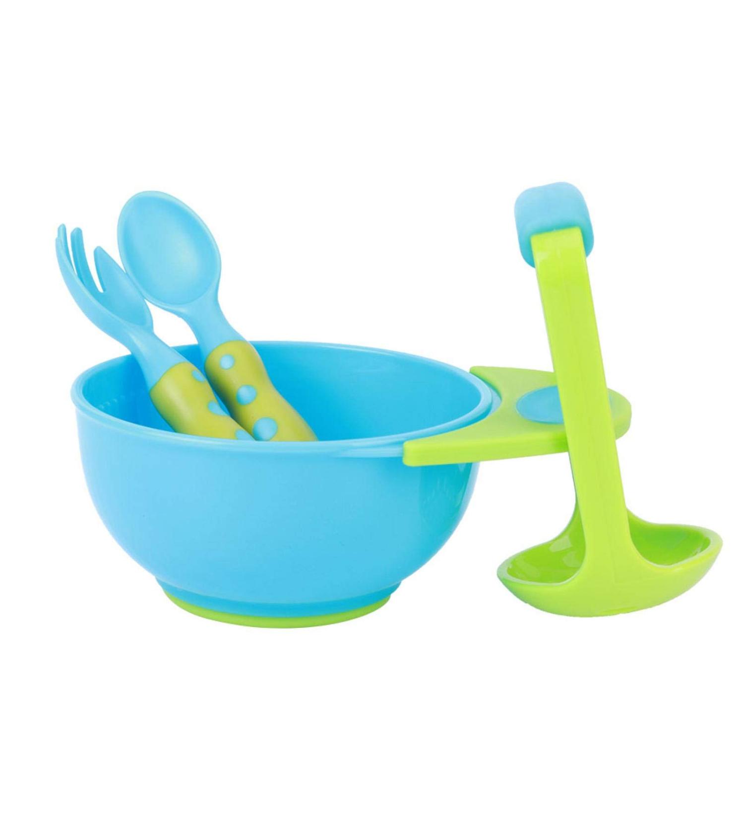 HOSIS Infant Freshfood Mash Bowl | Lightweight Baby Food Masher for Home - Blue/Green - Buy Online on GoSupps.com