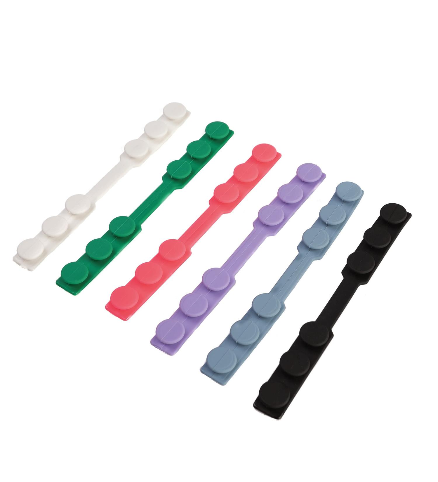 Knocky Mask Holder - 6 Anti-Slip Silicone Hooks & Ear Protection Straps for Adults & Kids | Adjustable Mask Extensions in Various Colors - Buy Online on GoSupps.com