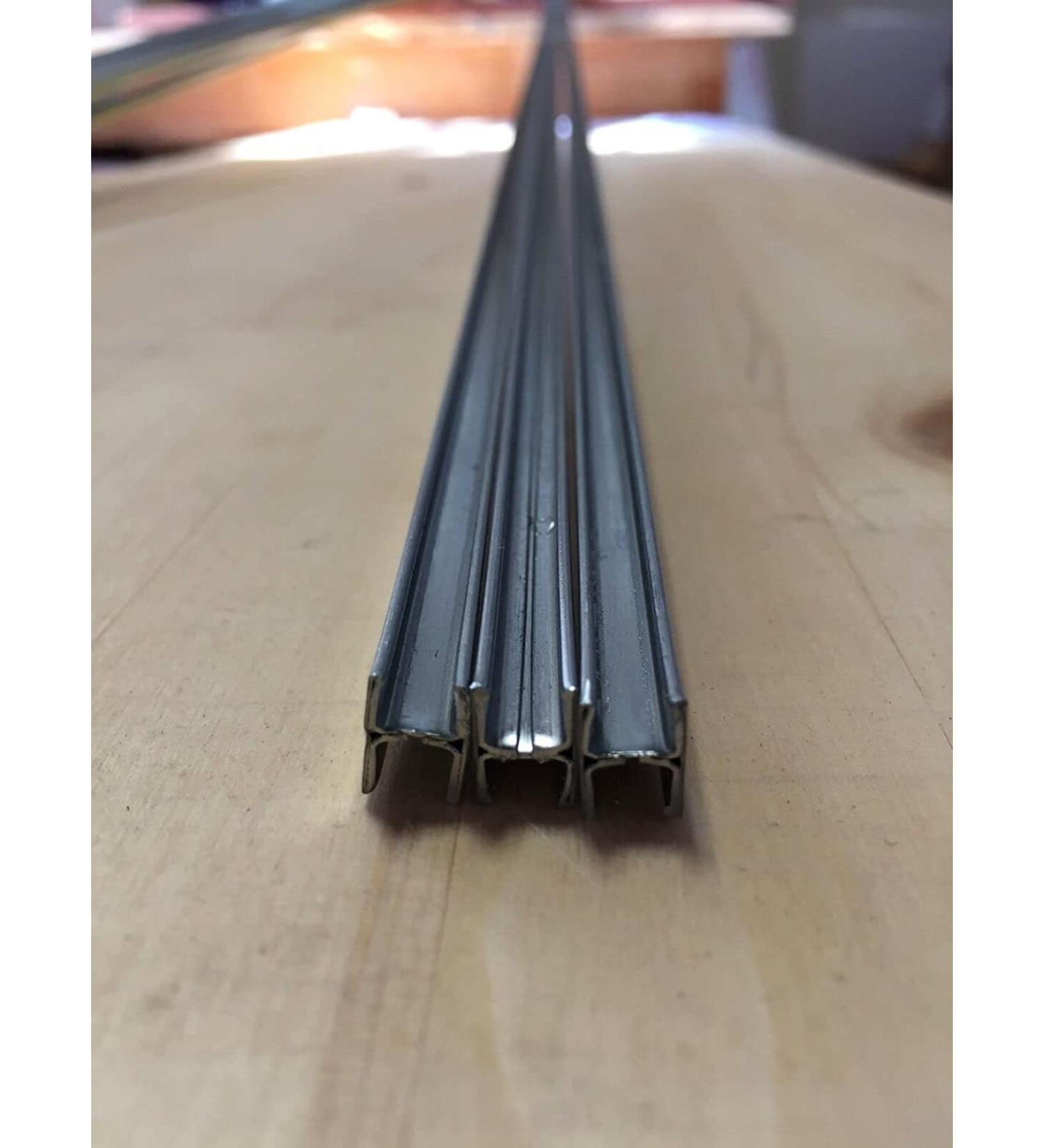 3/8in Flat H Zinc Came: Vareity Options by Binari Glass Studio (2ftx6)