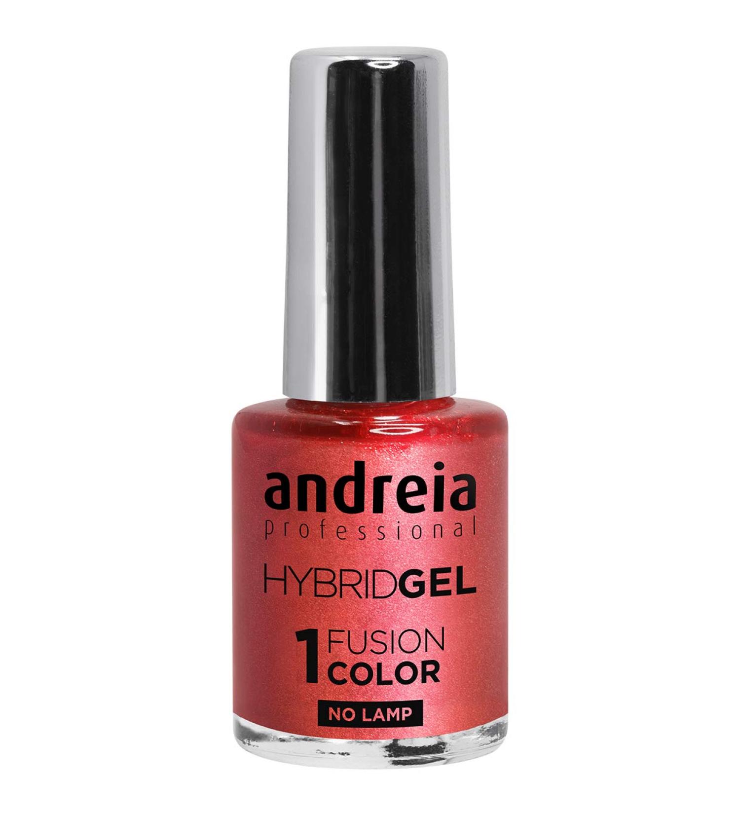 Andreia Professional Hybrid Gel Nail Polish H50 Pink Coral - 2 Steps No Lamp Durable & Easy to Remove - 10.5 ml Metallic Shades - Buy Online on GoSupps.com