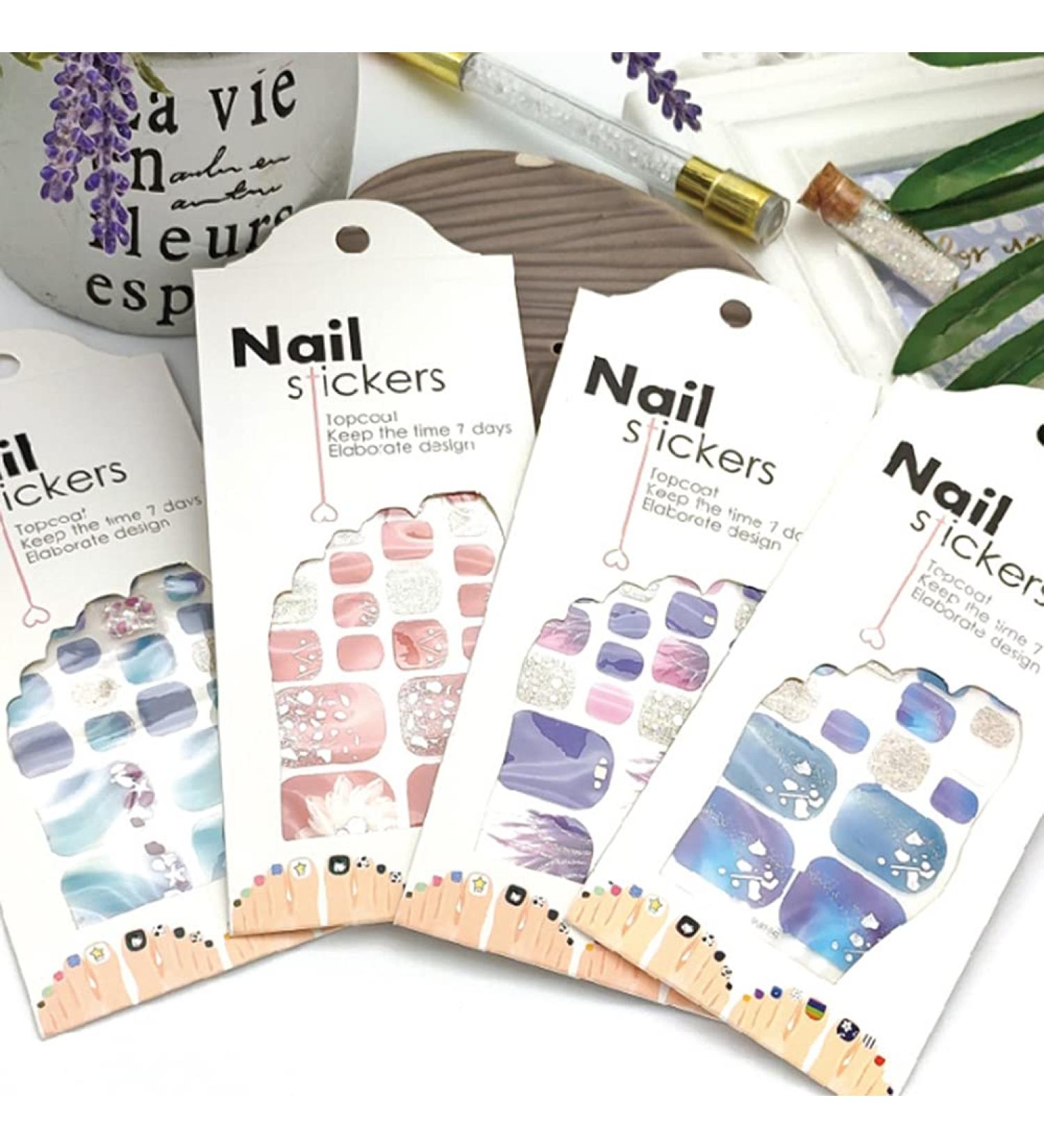 Yinhing Nail Art Stickers Toenail Polish Full Wraps for Women and Girls with Nail Art Decorations Nail Design Stickers (YinhinghERFPc8L-10299862) - Buy Online on GoSupps.com