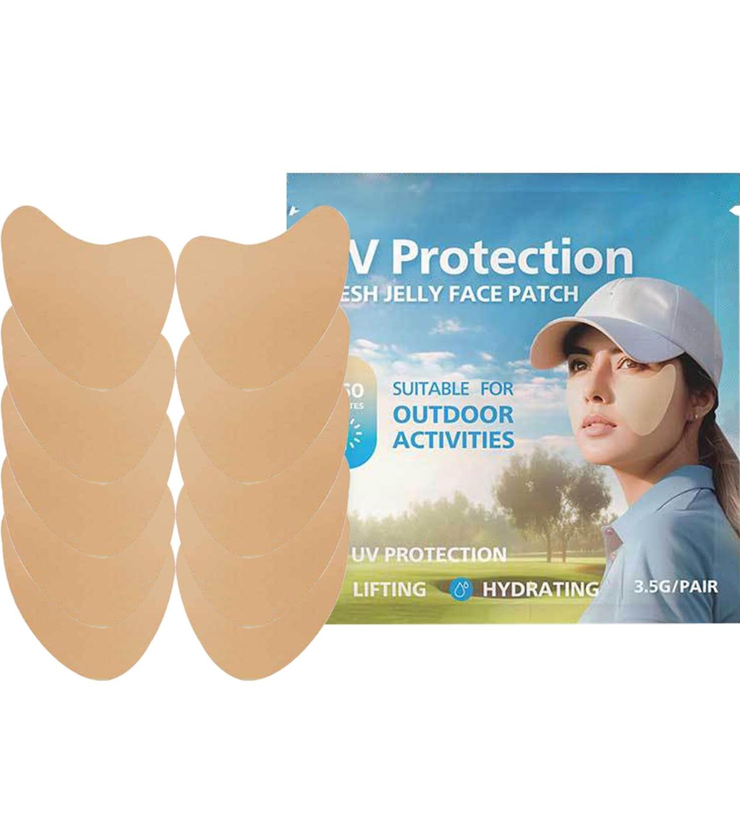 Golf Sun Face Patch | 5pair Outdoor Protection Sun Patch Clear UV Facial Golf Patches UV Protection Face Outdoor Protection Sun Patch for Sun Protection - Buy Online on GoSupps.com