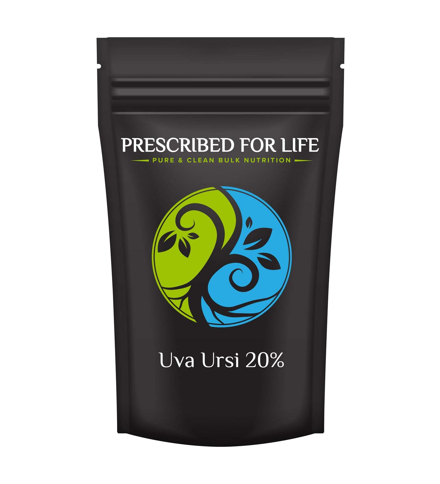 Prescribed For Life Uva Ursi - 20% Arbutin - Natural Leaf Extract Powder (Arctostaphylos uva-ursi) 2 oz (57 g) 2.05 Ounce (Pack of 1)