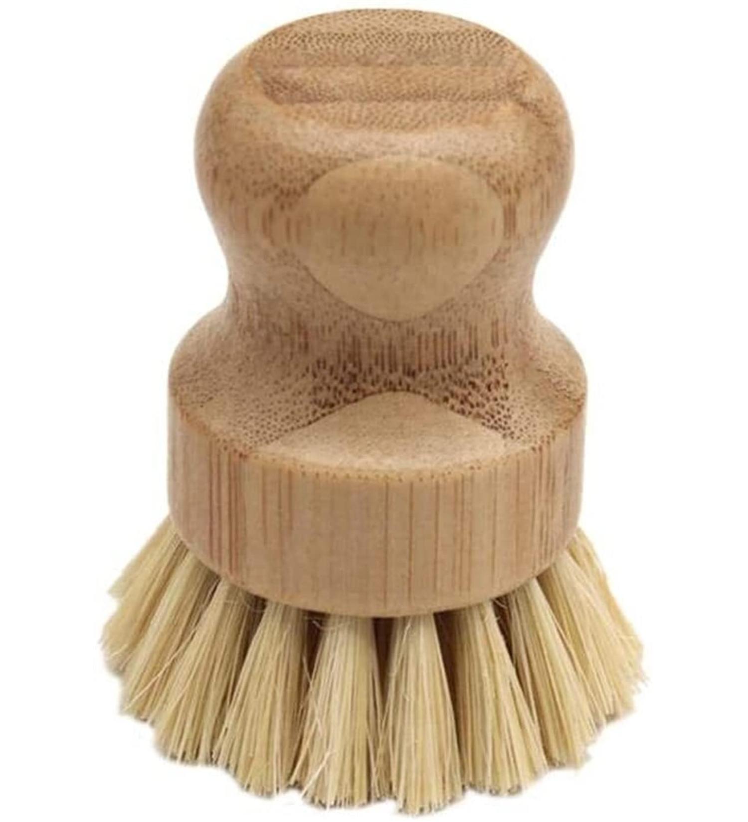 K chenkreativit t Reinigungsb rste mit Bambusgriff Topfdeckelreiniger Topfb rste Topfb rste Haushaltsk chenreinigungswerkzeug Brush(B)