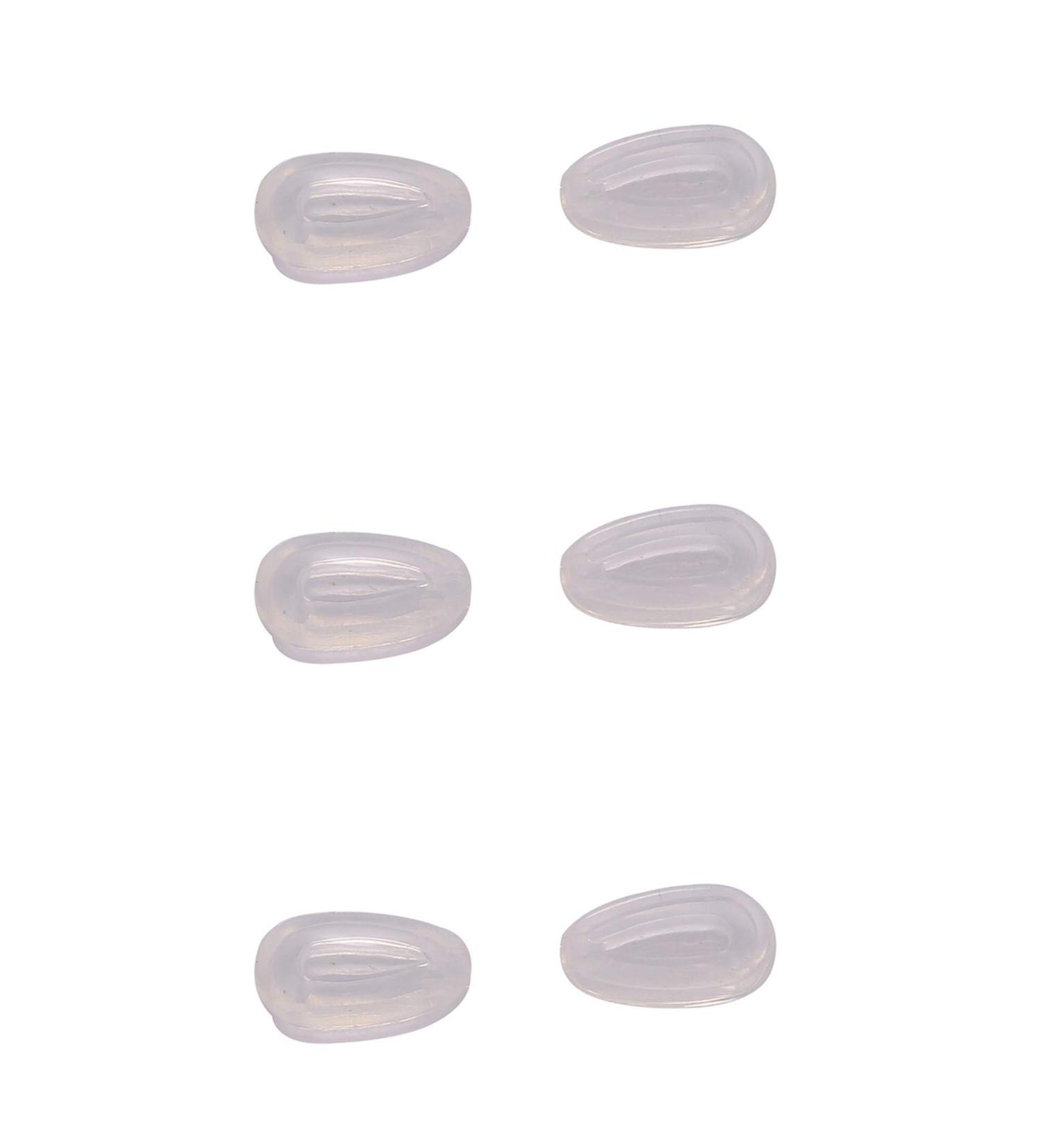 NicelyFit Clear Clip-on Nose Pads for Oakley Glass Frames Keel Holbrook Carbon Blade Tincan Tinfoil Crosshair etc 3 Pairs