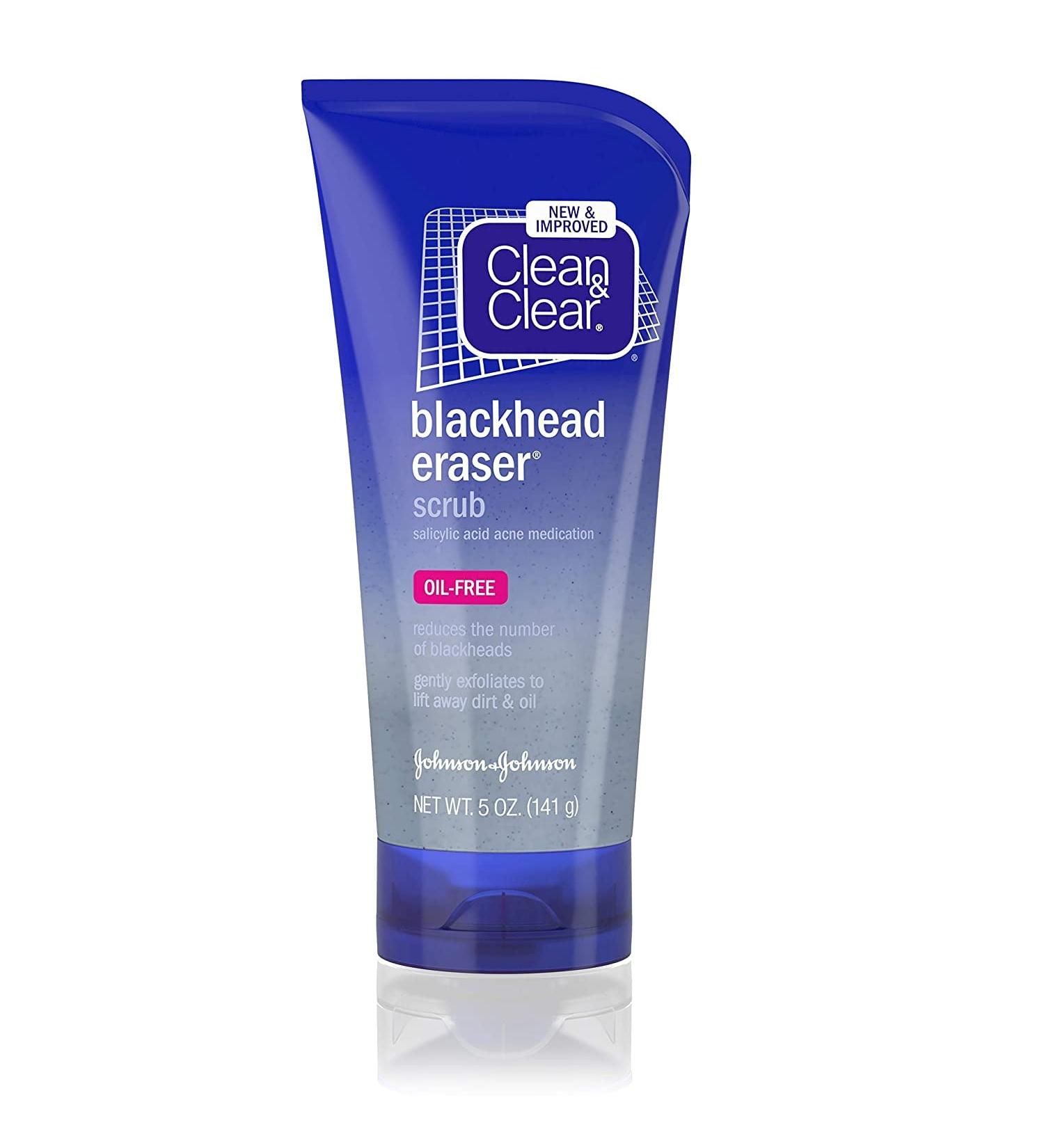 Clean & Clear Blackhead Eraser Facial Scrub 5 oz (Pack of 6) - 2% Salicylic Acid Acne Medication for Acne-Prone Skin - Buy Online on GoSupps.com