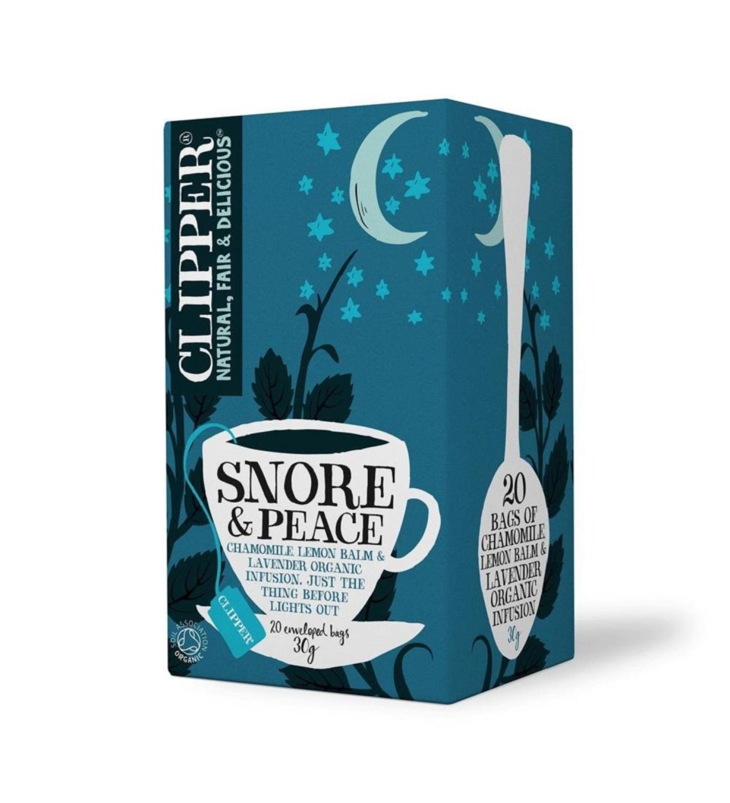 Clipper Fair Trade Organic Tea Snore and Peace 20 Count (Pack of 6) - Buy Online on GoSupps.com