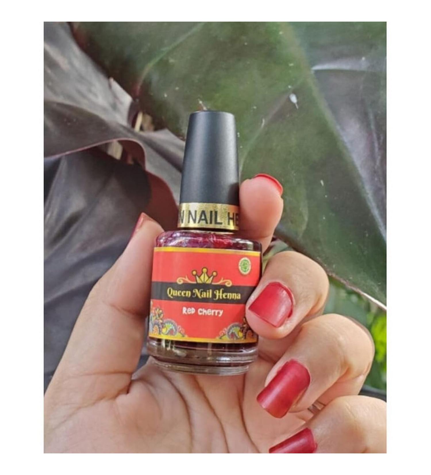 Coloration pour les ongles Red Cherry base de henn Halal ce n'est pas un vernis ongle mais du henn perm able et r spirant pour ongle pour la pri re halal ablutions salat priere Wudu - Buy Online on GoSupps.com