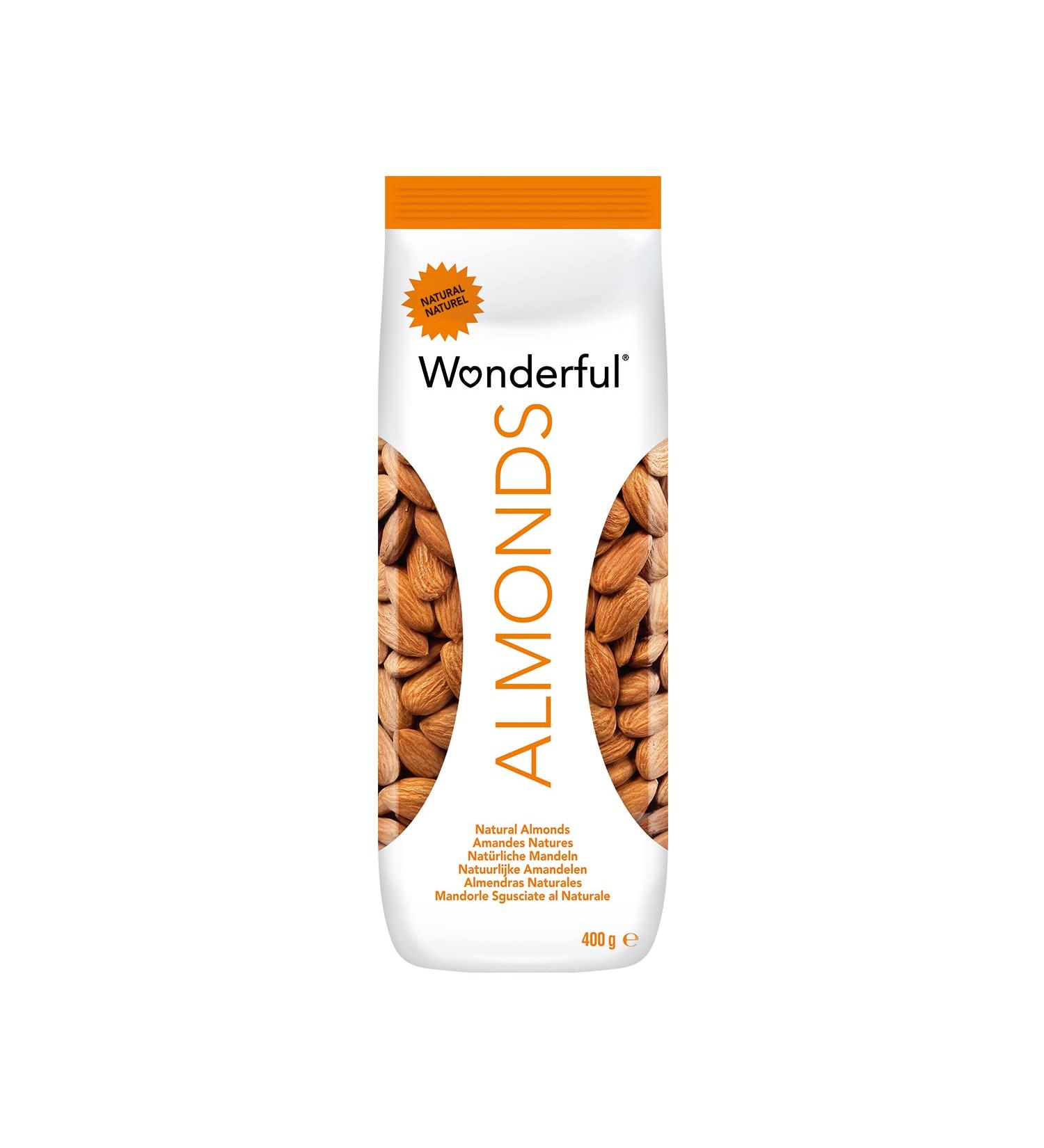 Wonderful Pistachios - Natural Almonds 400g (Packaging May Vary) - Buy Online on GoSupps.com