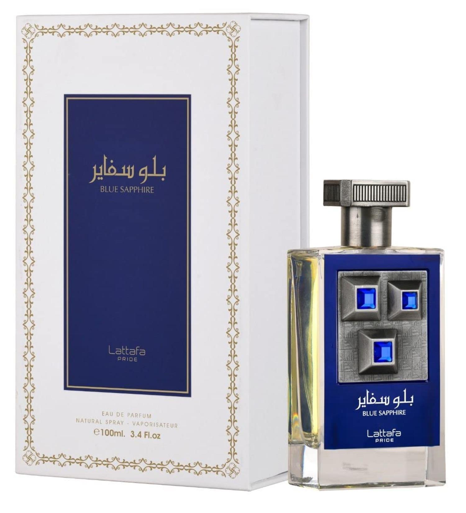 Lattafa Blue Sapphire Eau De Parfum Spray for Unisex 3.4 Ounce 3.4 Fl Oz (Pack of 1)