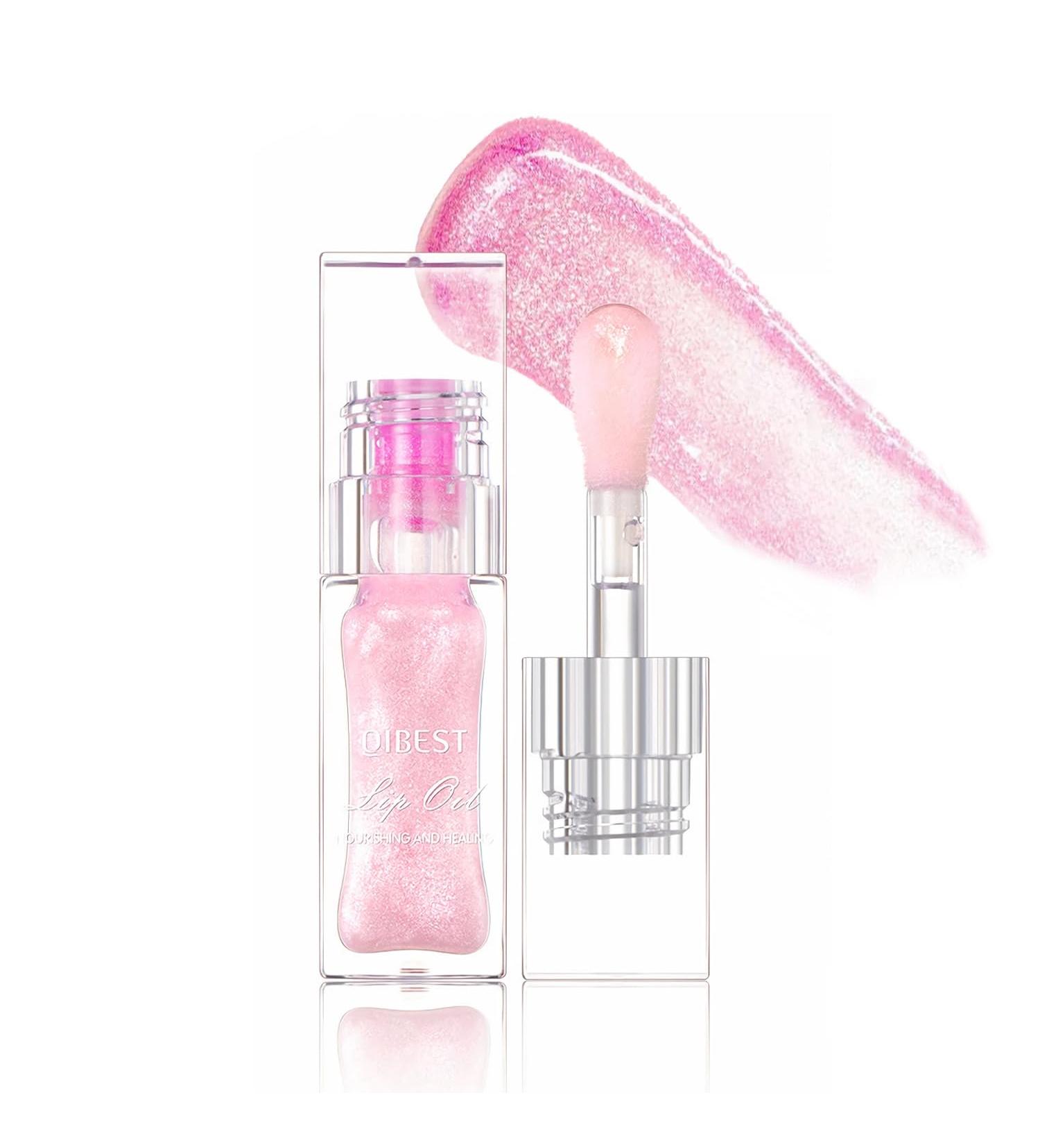 Color Changing Lip Oil - Moisturizing Lip Gloss Plumping Long-Lasting Non-Sticky Nourishing Lip Balm Glitter Finish - International Shipping Available - Buy Online on GoSupps.com
