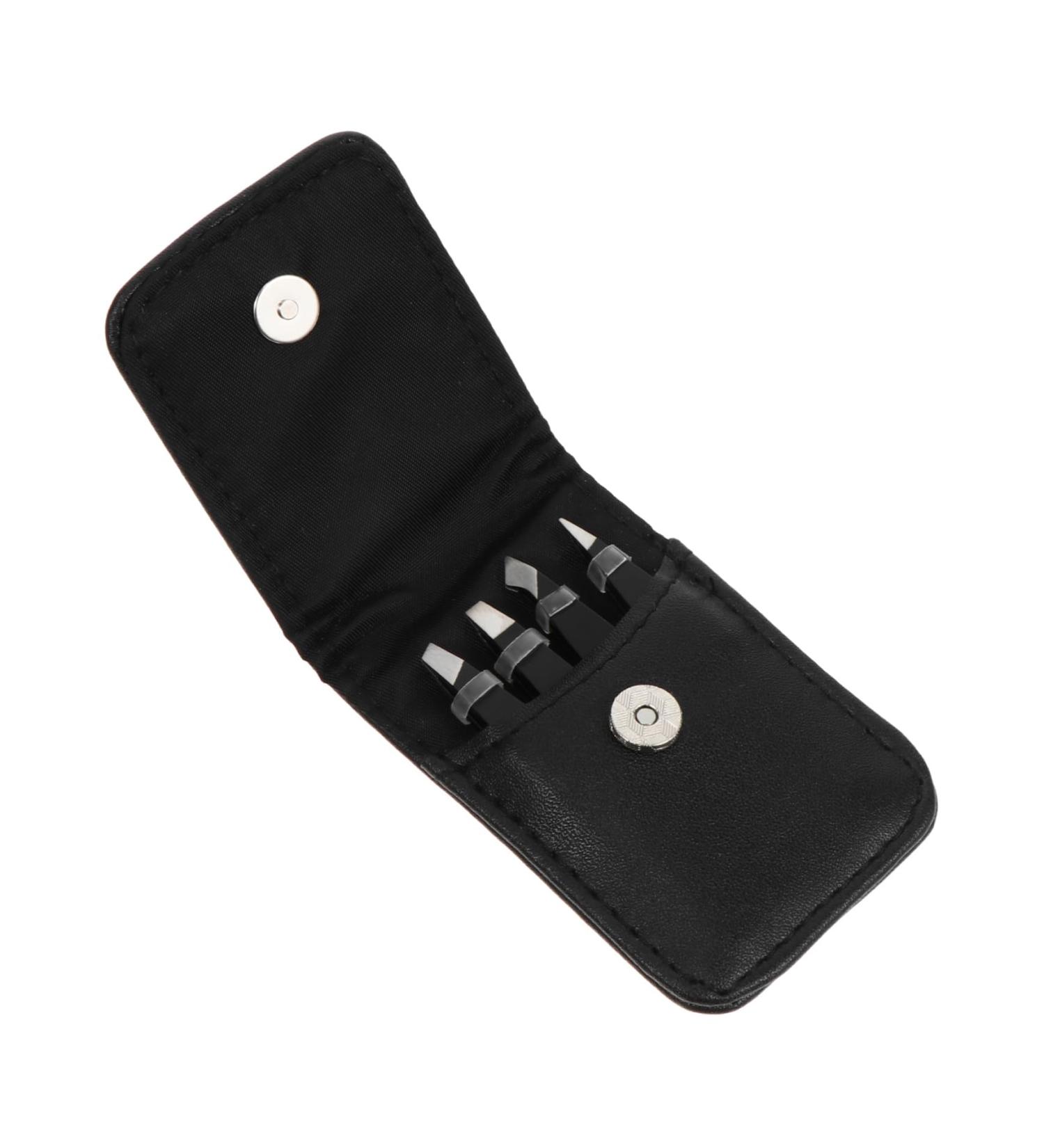 POPETPOP 1 Set Eyebrow Tweezers Eyebrow Clip Precision Makeup Fake brow applicator Womens Tweezers Facial Tools Eyebrow Grooming Tools Miss Eyebrow Trimming Stainless Steel 8.5x5.3cm Black - Buy Online on GoSupps.com