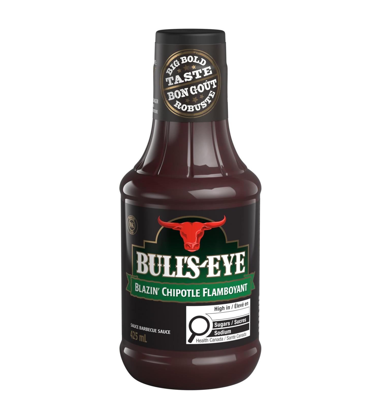 Bull's-Eye Blazing Chipotle BBQ Sauce 425ml (Pack of 10) - Buy Online on GoSupps.com