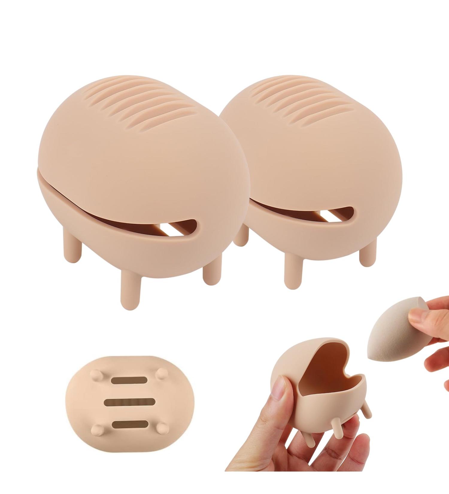 ZERRIOY 2PCS Beauty Blender Case Beauty Blender Holder Beauty Egg Organizer Makeup Sponge Holder Beauty Blender Sponge Make Up Sponge Blender for Makeup Sponge Travel Sponge Holders - Buy Online on GoSupps.com