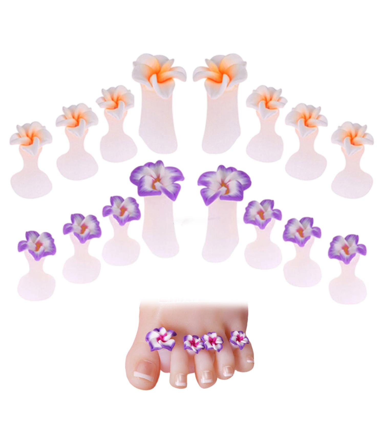 16Pcs Silicone Flower Toe Separators - Nail Varnish Guards & Pedicure Tool - Buy Online on GoSupps.com