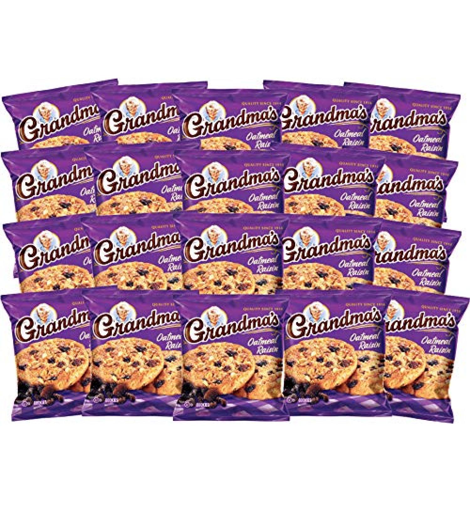 Grandma's Oatmeal Raisin Cookies - 2 Count Pack (Pack of 20) | Delicious Homemade Treats - Buy Online on GoSupps.com