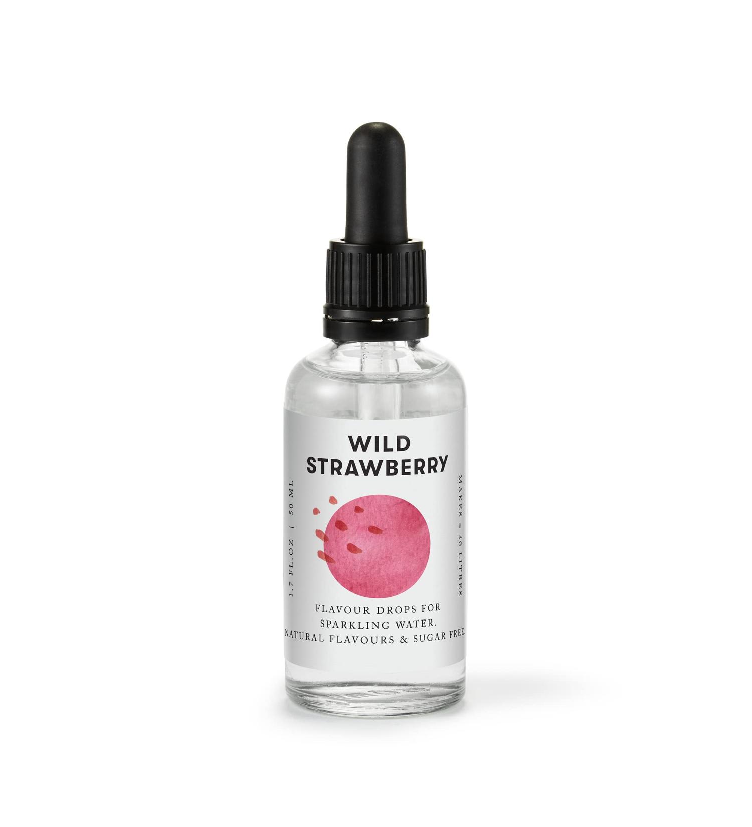 Wild Strawberry Flavour Drops 50ml for Aarke Sparkling Water - Enhance Your Drink! - Buy Online on GoSupps.com