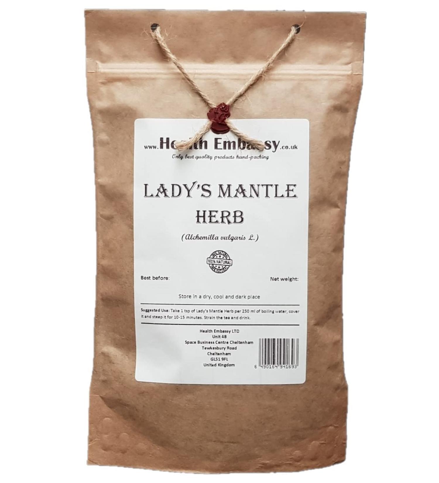 Lady's Mantle Herb Tea/Mesdames Manto Herbe (Alchemilla Vulgaris) - Health Embassy - 100% Natural (100g) - Buy Online on GoSupps.com
