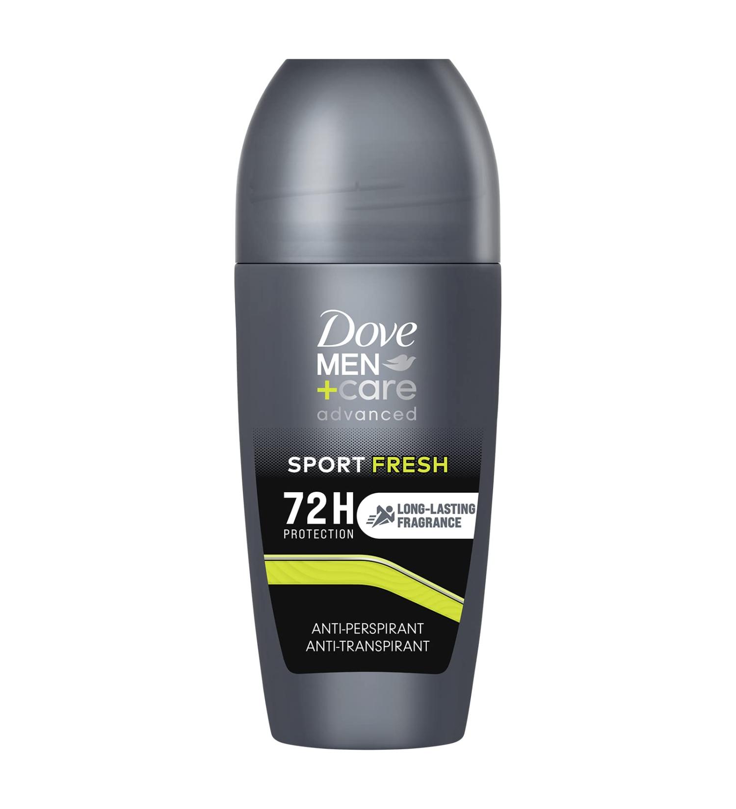  Dove Dove Men Care Deodorant Roll On Advanced Care Sport Fresh Alcohol-free Men's Anti-Perspirant Deodorant with 1/4 Moisturizing Cream Protection Up to 72 Hours 50 ml - Buy Online on GoSupps.com