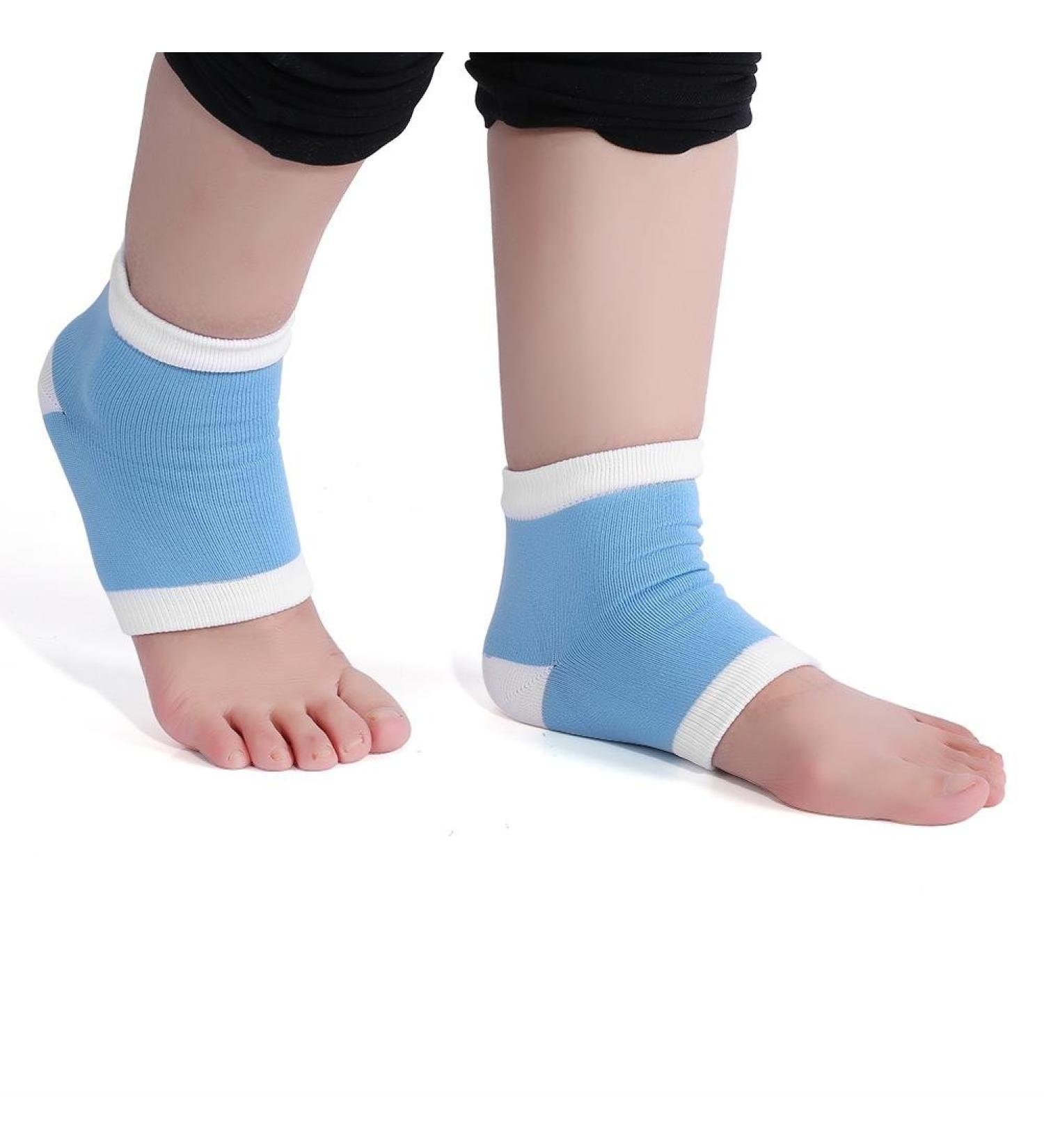 Moisturizing Gel Heel Socks for Dry Cracked Heels Ventilate Open Toe Socks with Essential Oil for Pain Relief & Rough Skin Foot Care Gel Moisturizer Socks for Men Women Heel Repair (Blue) - Buy Online on GoSupps.com
