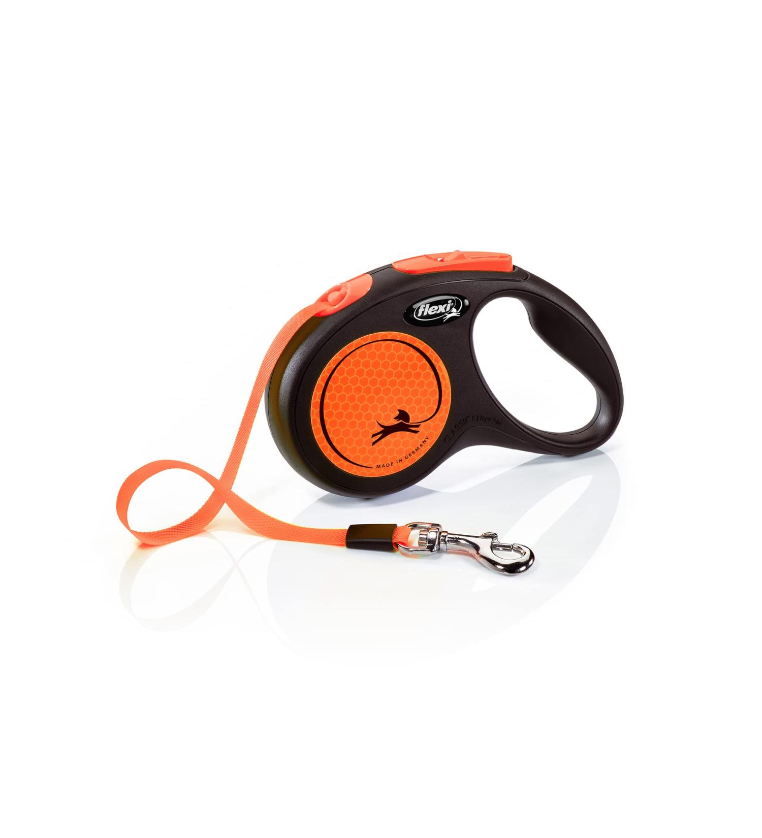 Flexi Retractable Leash New Comfort - Orange - Size S (Pack of 1) | Premium Dog Leash for Easy Control | International Shipping Available - Buy Online on GoSupps.com