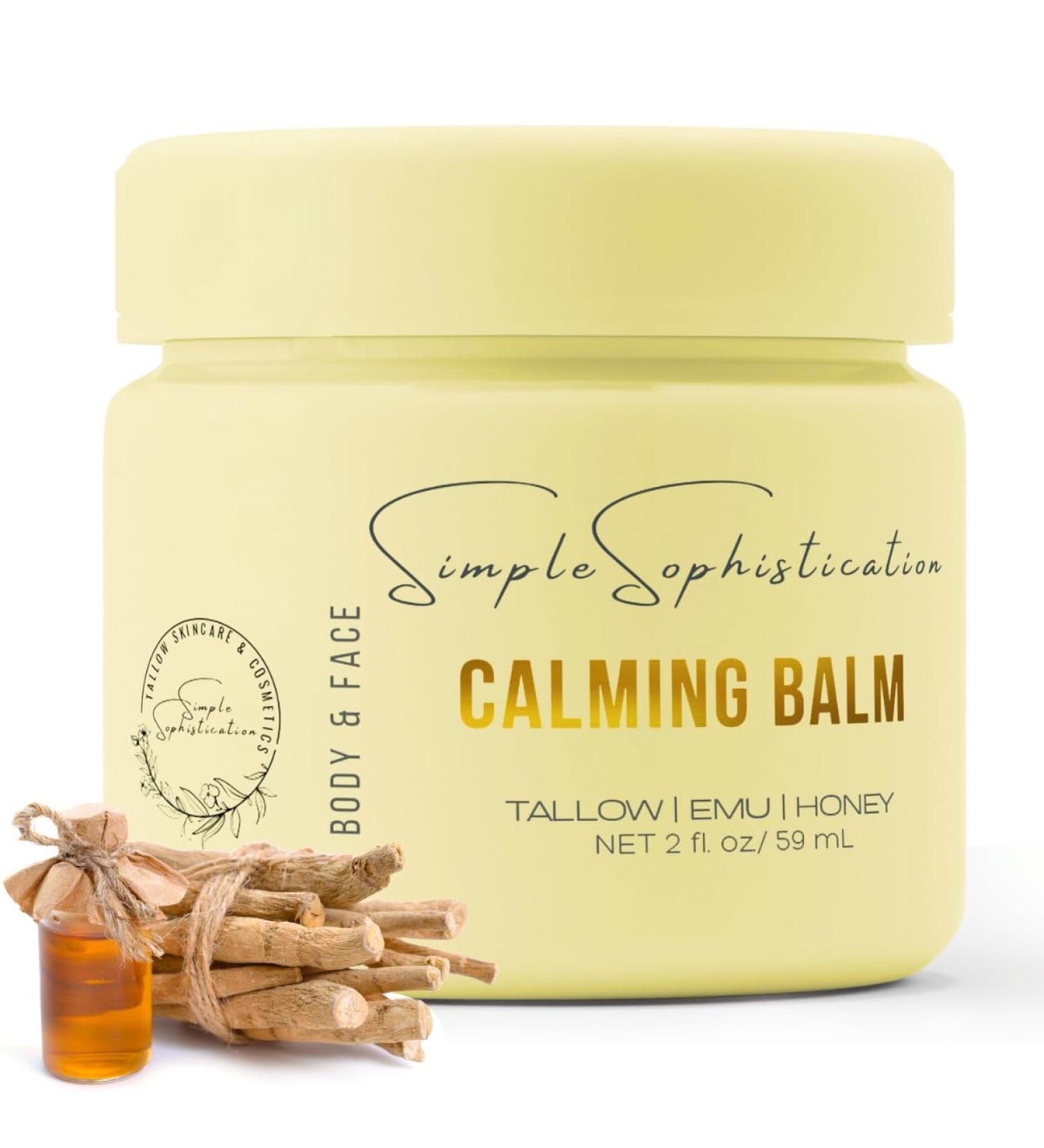 Simple Sophistication Tallow Balm - Natural Emu & Honey with Vitamin C CoQ10 & Antioxidants for Healthy Youthful Skin - International Shipping Available - Buy Online on GoSupps.com