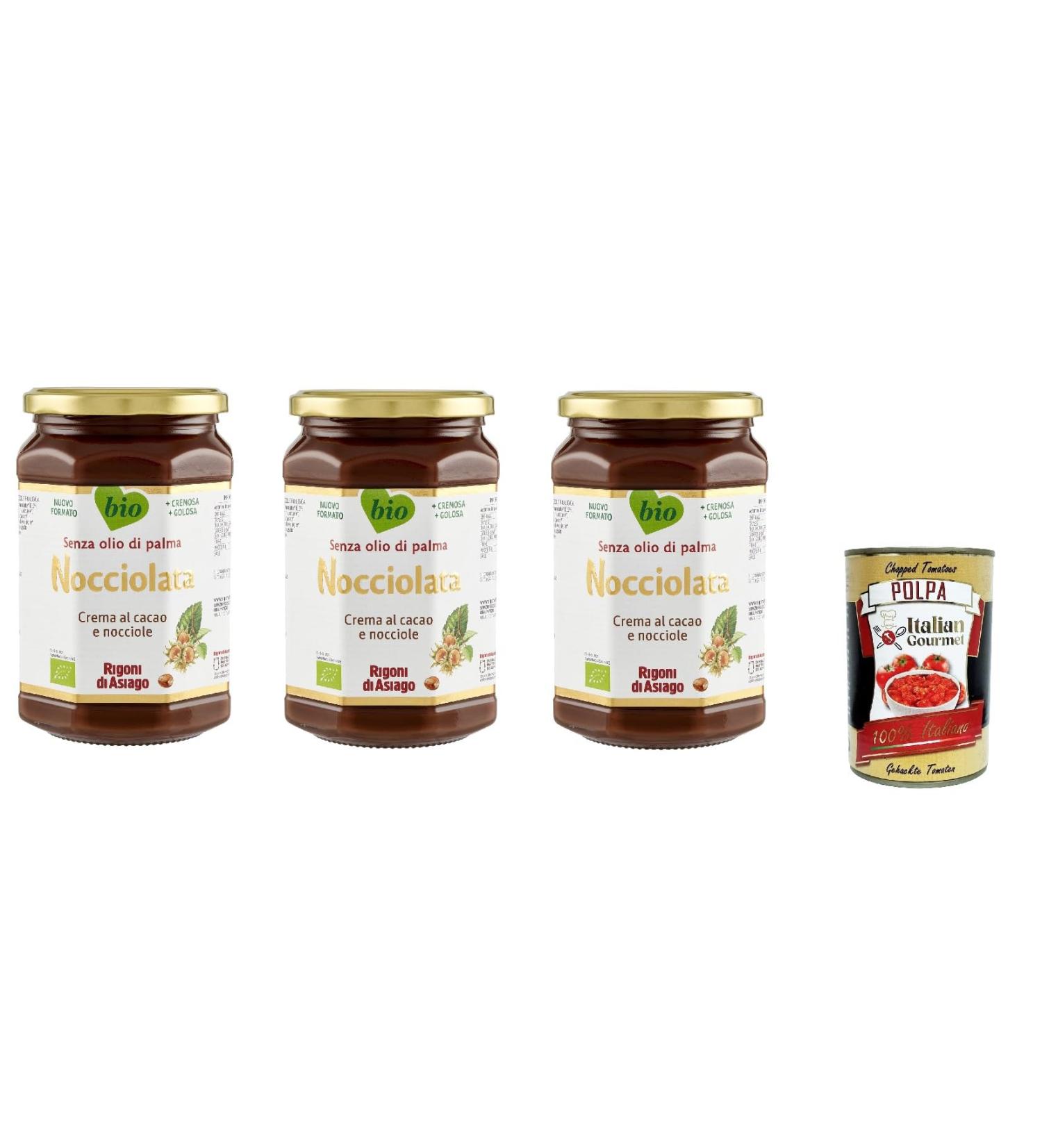 Italian Gourmet E.R. Rigoni di Asiago Nocciolata Walnut Creams without Palm Oil Nougat Cream without Palm Oil Spread 650 g + Polpa Gourmet Italian 400 g - Buy Online on GoSupps.com