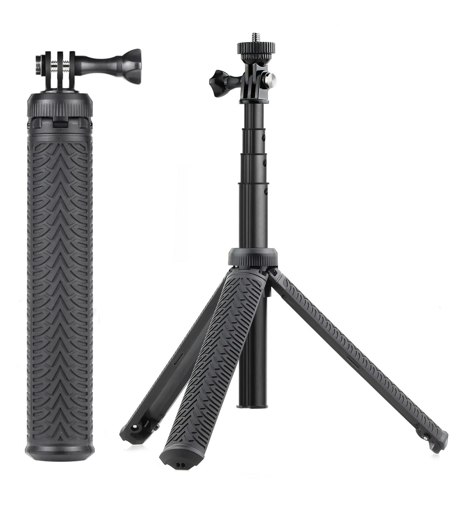 SOONSUN 3-in-1 Aluminum Selfie Stick | Waterproof Monopod for GoPro, DJI, AKASO, SJCAM | Telescoping Pole with Tripod Stand - Buy Online on GoSupps.com