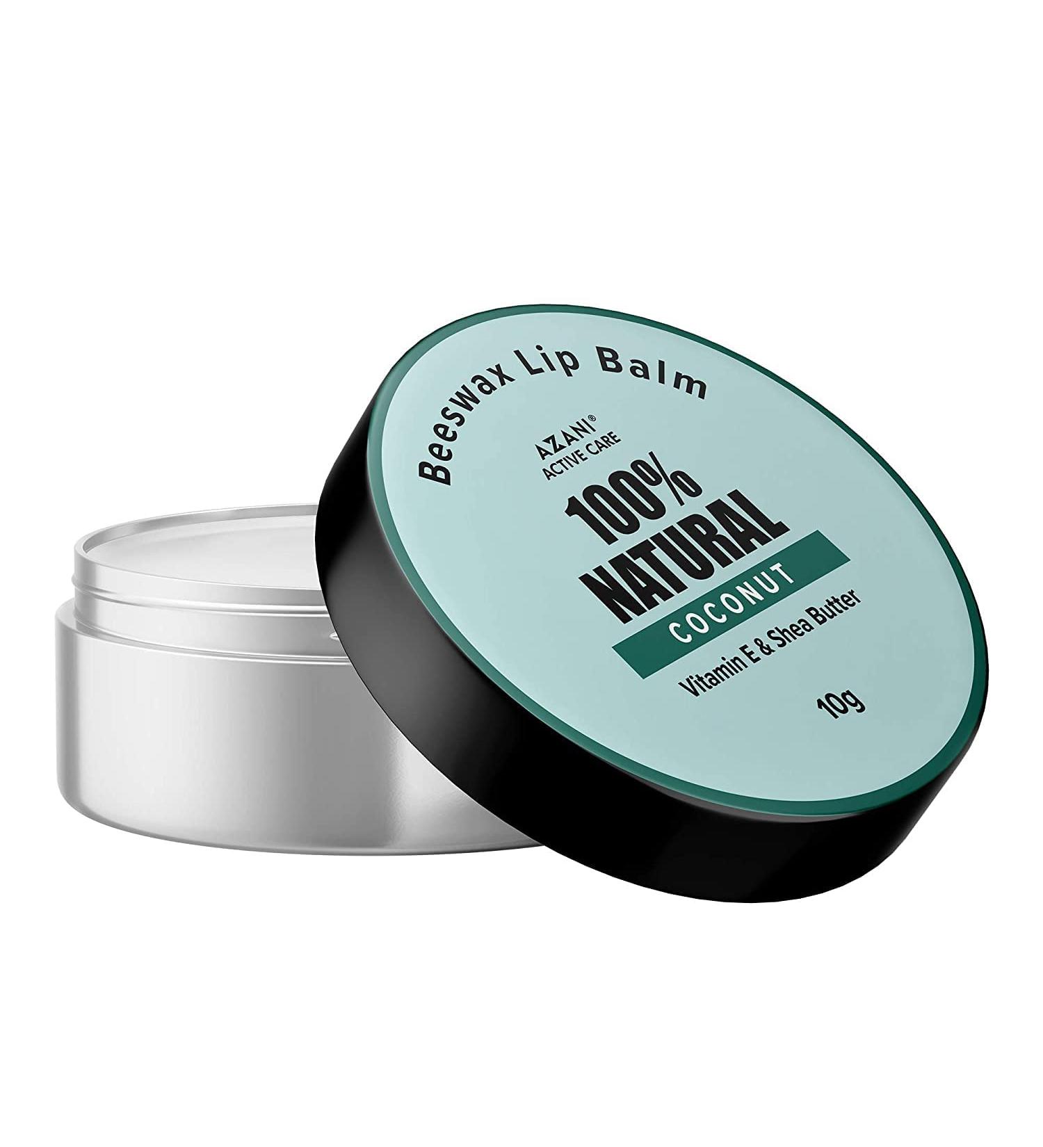 Azani Active Care Natural Beeswax Coconut Lip Balm 1.05 Oz - Moisturizing for Dry & Chapped Lips | 100% Natural with Vitamin E & Shea Butter | Unisex Lip Care - Buy Online on GoSupps.com