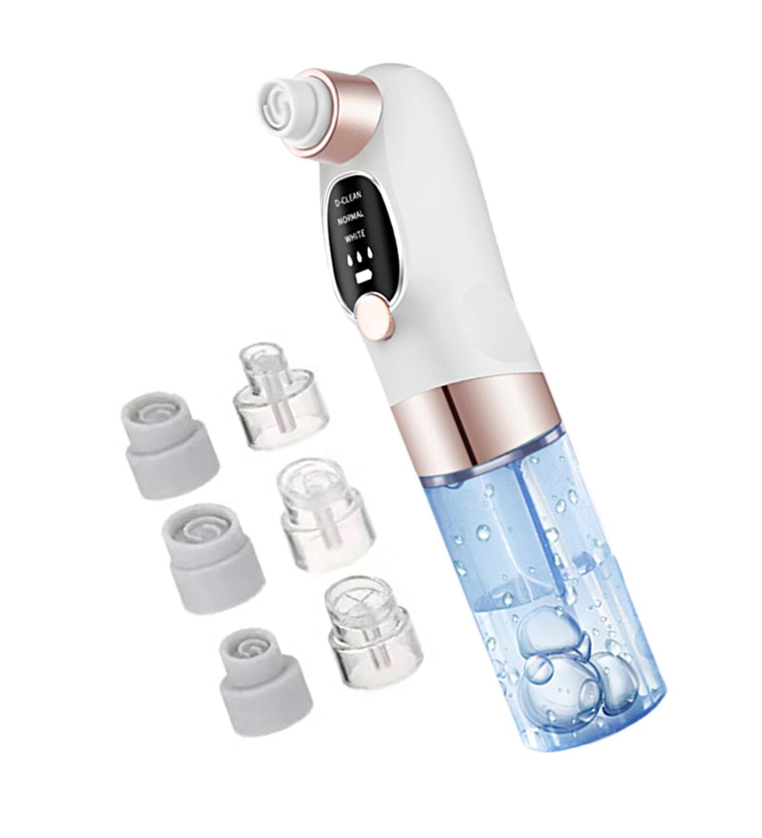 Electric Black Head Remover Black Head Remover for Nose | Adjustable Rechargeable Nose Black Head Remover with 6 Suction for Women and Men - Buy Online on GoSupps.com