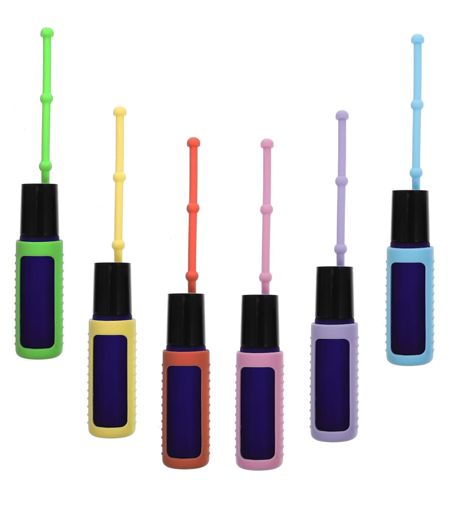 WOFASHPURET 1 Set Roll Roller Bottle Glass Essential Oil Liquid Bottle Travel - Buy Online on GoSupps.com