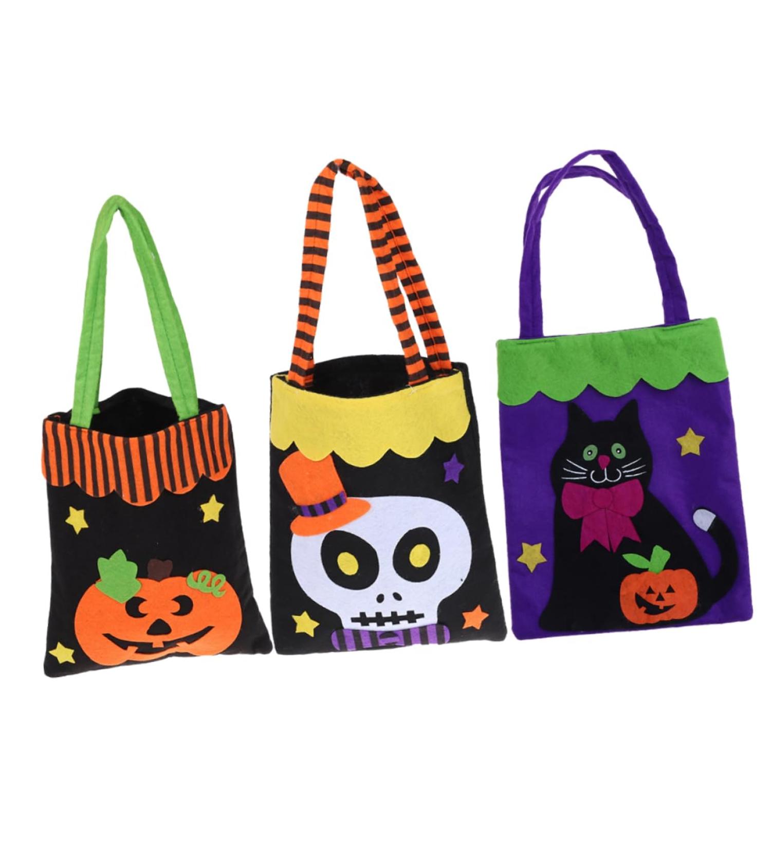 PRETYZOOM 3pcs Halloween Handbag Candy Bag Candy Bags Candy Halloween Candy Bag Props Portable Child - Buy Online on GoSupps.com