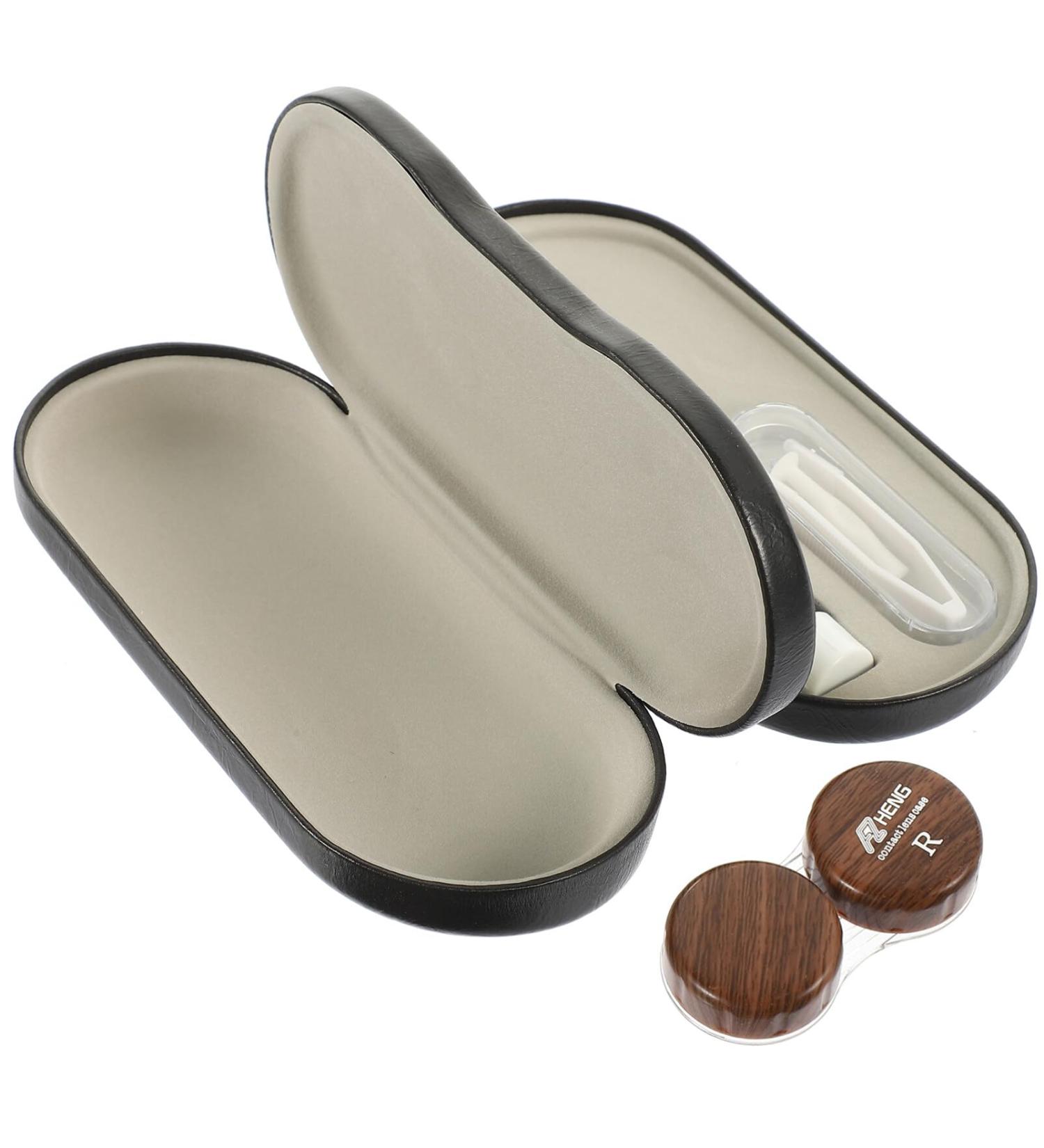 Lalafina Dual-Purpose Glasses Case | Stylish PU Leather Storage for Sunglasses & Eyeglasses | 15.8x7.4cm | International Shipping Available - Buy Online on GoSupps.com