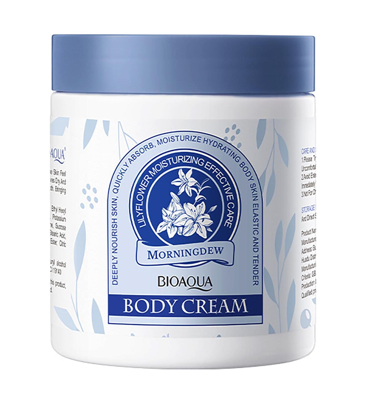 BIOAQUA Morningdew Body Cream - Hydrating Lily Flower Moisturizer for Nourished Skin - 260g / 9.17oz - International Shipping Available - Buy Online on GoSupps.com