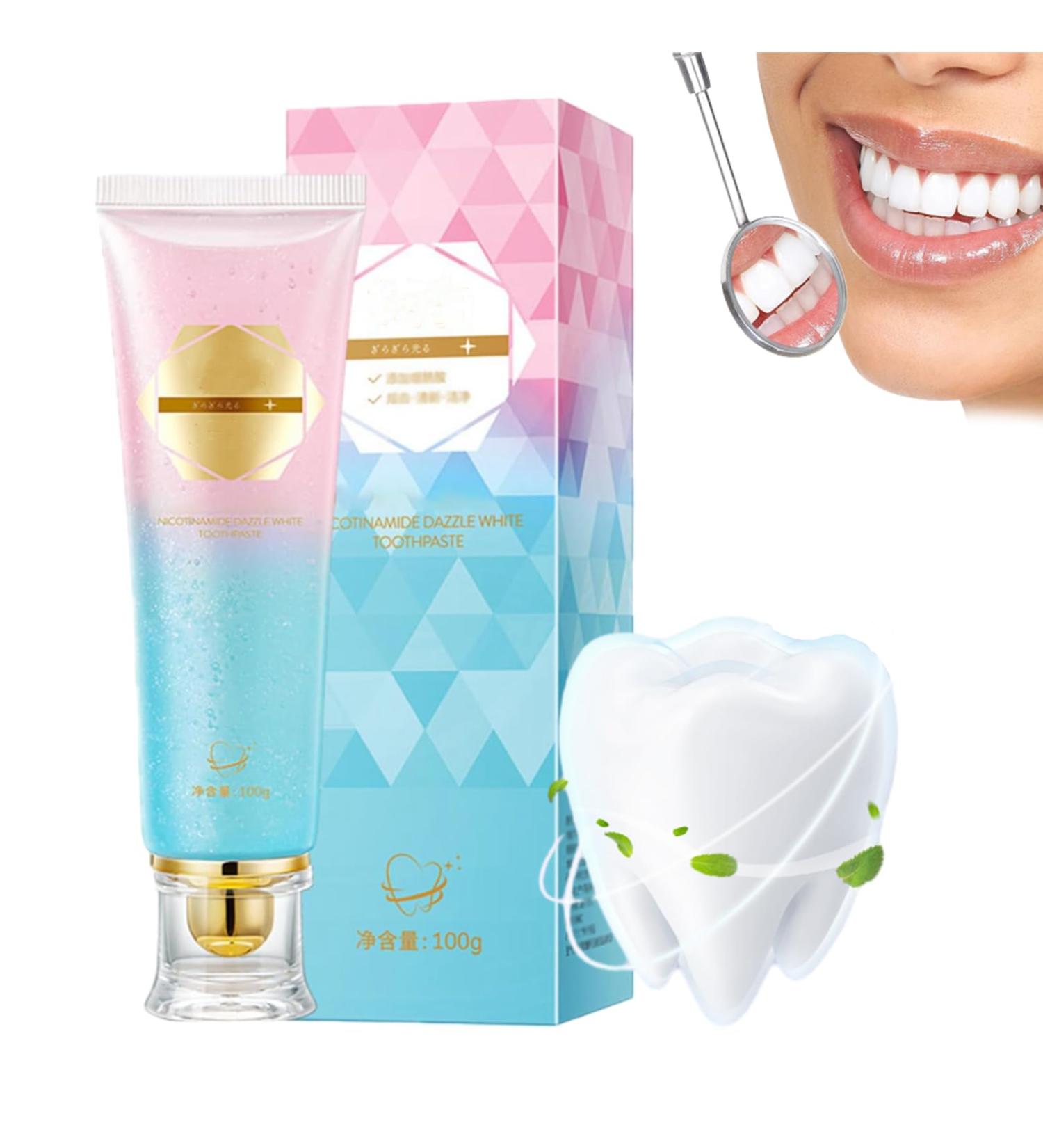 Body Accel Niacinamide Whitening Toothpaste - Stain Remover & Tooth-Up Formula (1PC) | Buy Internationally - Buy Online on GoSupps.com