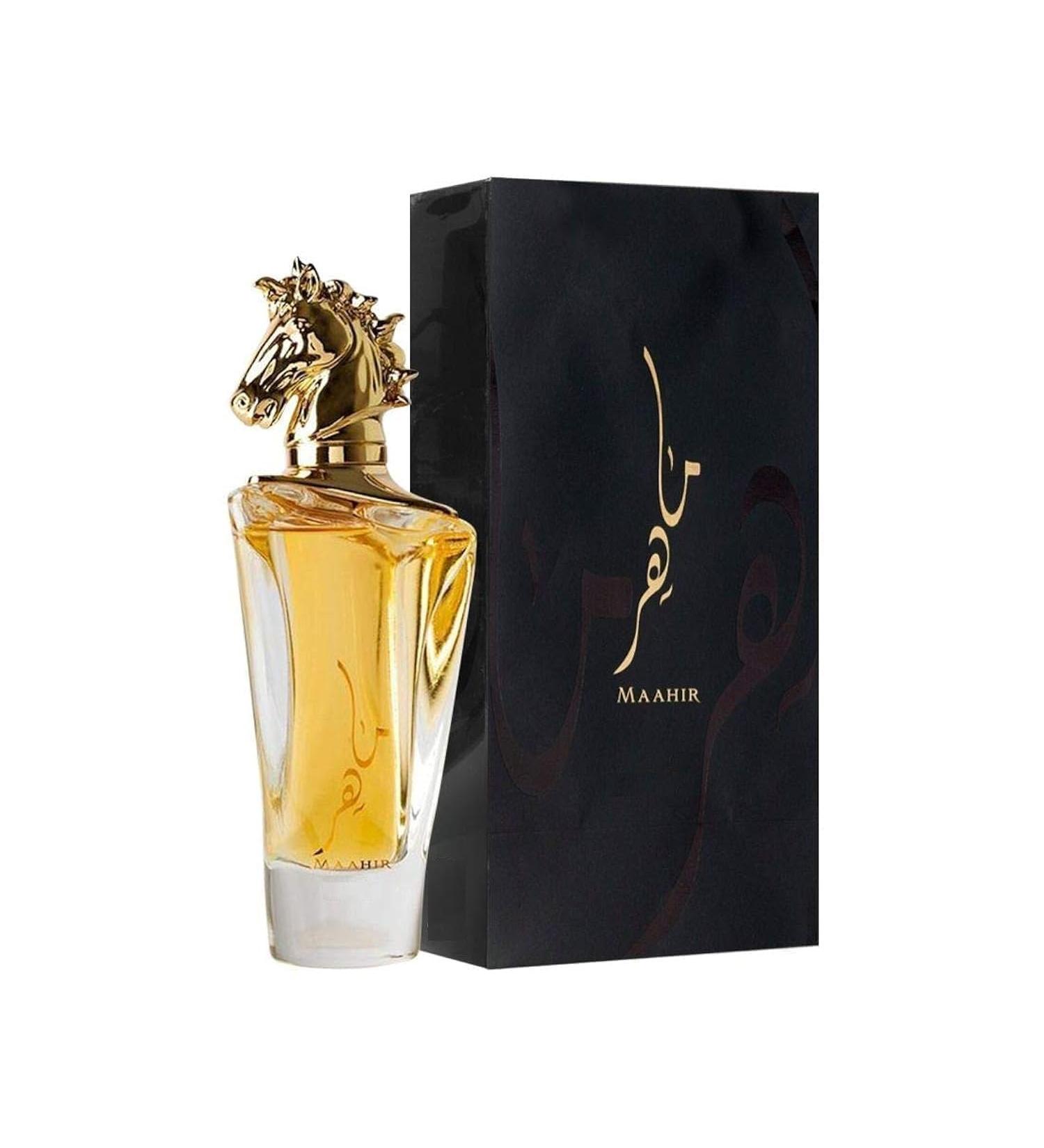 Imported Long Lasting Luxury Perfume Spray Maahir Gold Premium Refreshing Oud and Musk Fragrances Eau De Parfum 100 ml Perfume Spray for Unisex (Pack of 1) - Buy Online on GoSupps.com