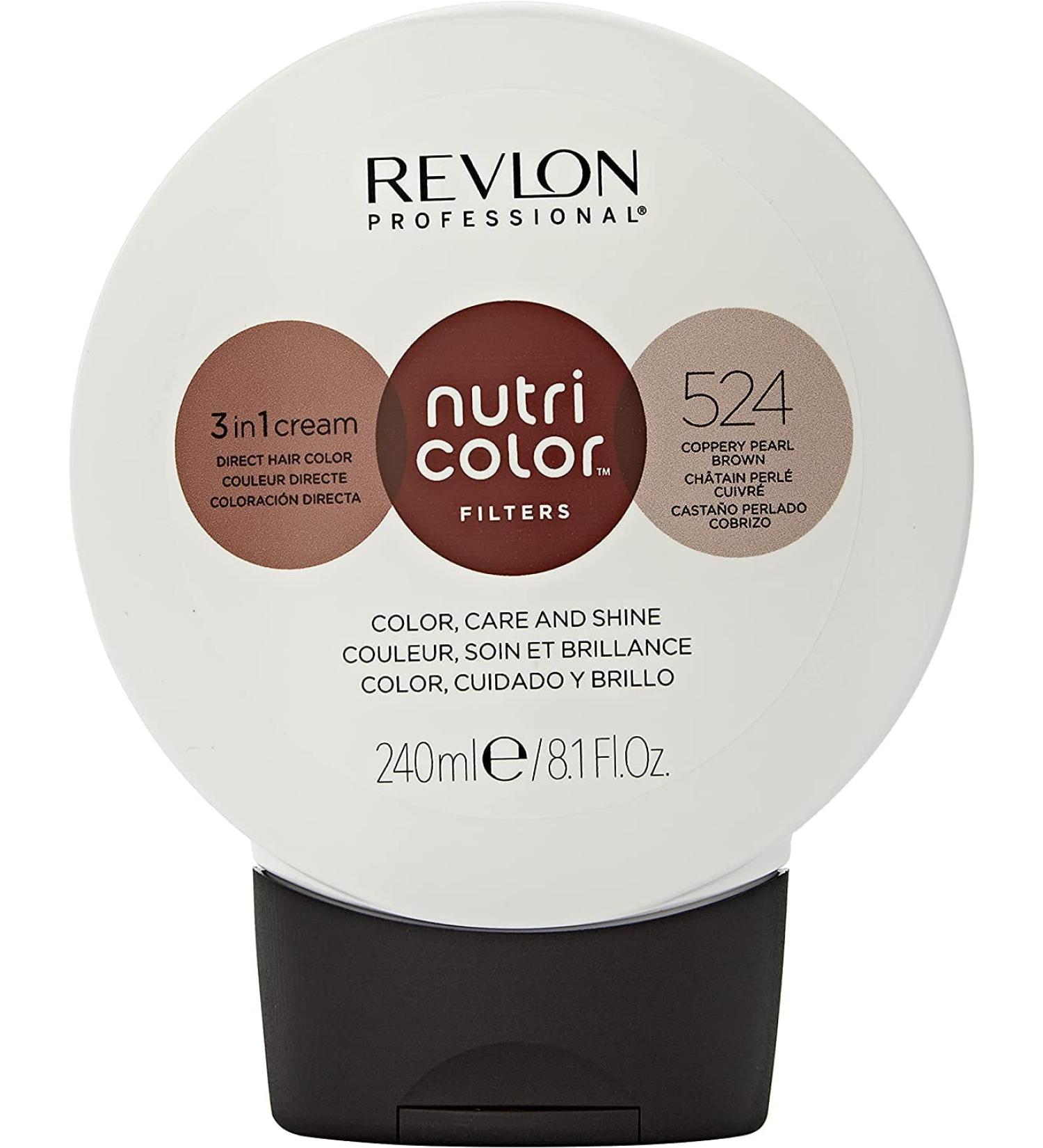 Revlon Nutri Color 524 Coppery Pearl Brown 240ml - Long-Lasting Hair Color Treatment - Buy Online on GoSupps.com
