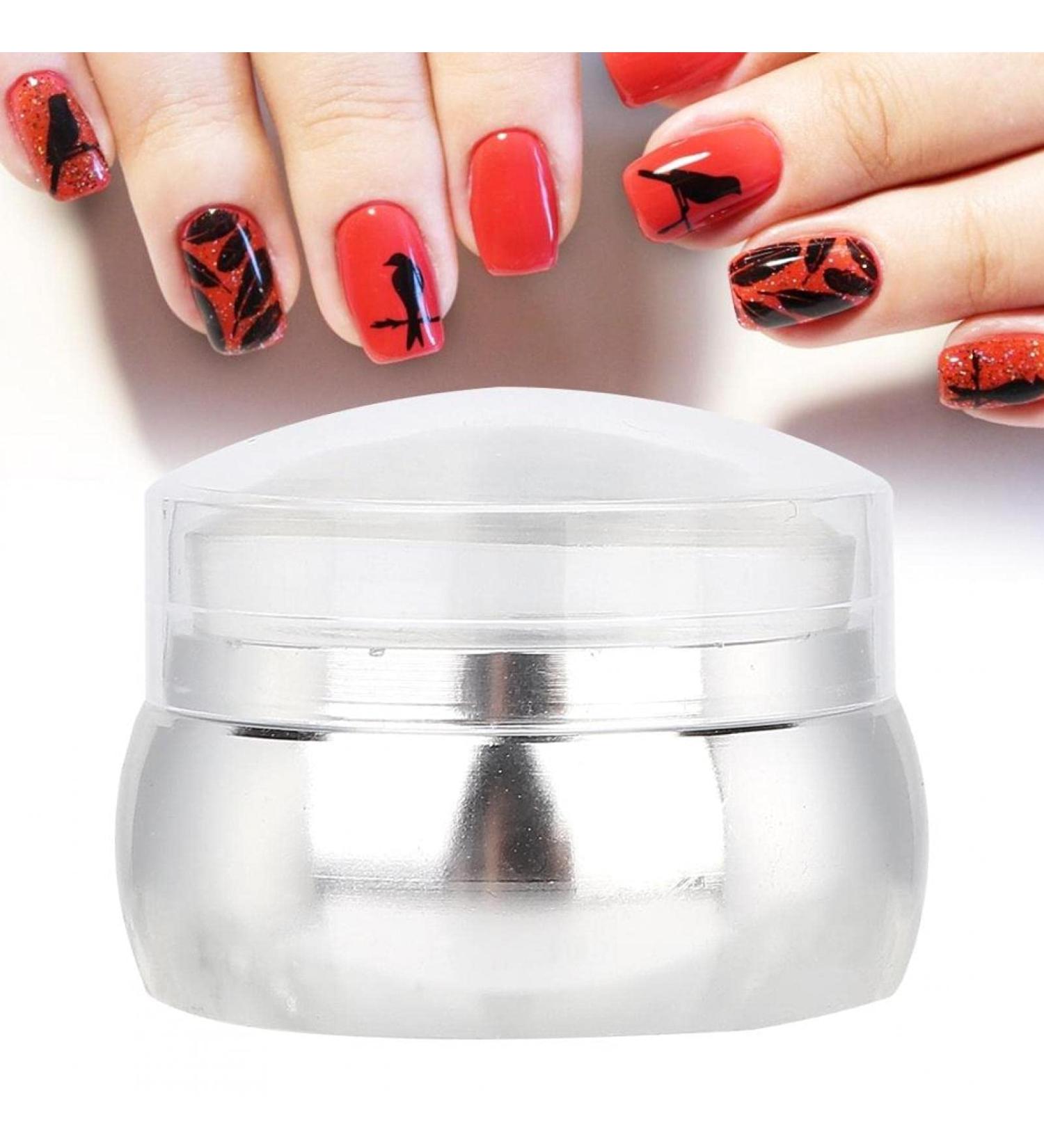Professional Silicone Manicure Nail Pressure Tool - Easy-to-Use Nail Stamp for Nail Art - Silver - Buy Online on GoSupps.com