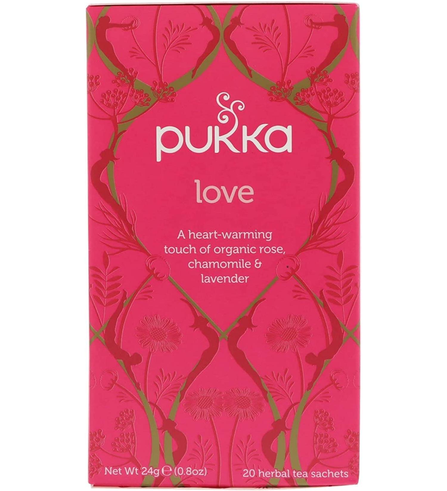 Pukka Love Rose and Chamomile Tea - 20 Bags - Buy Online on GoSupps.com