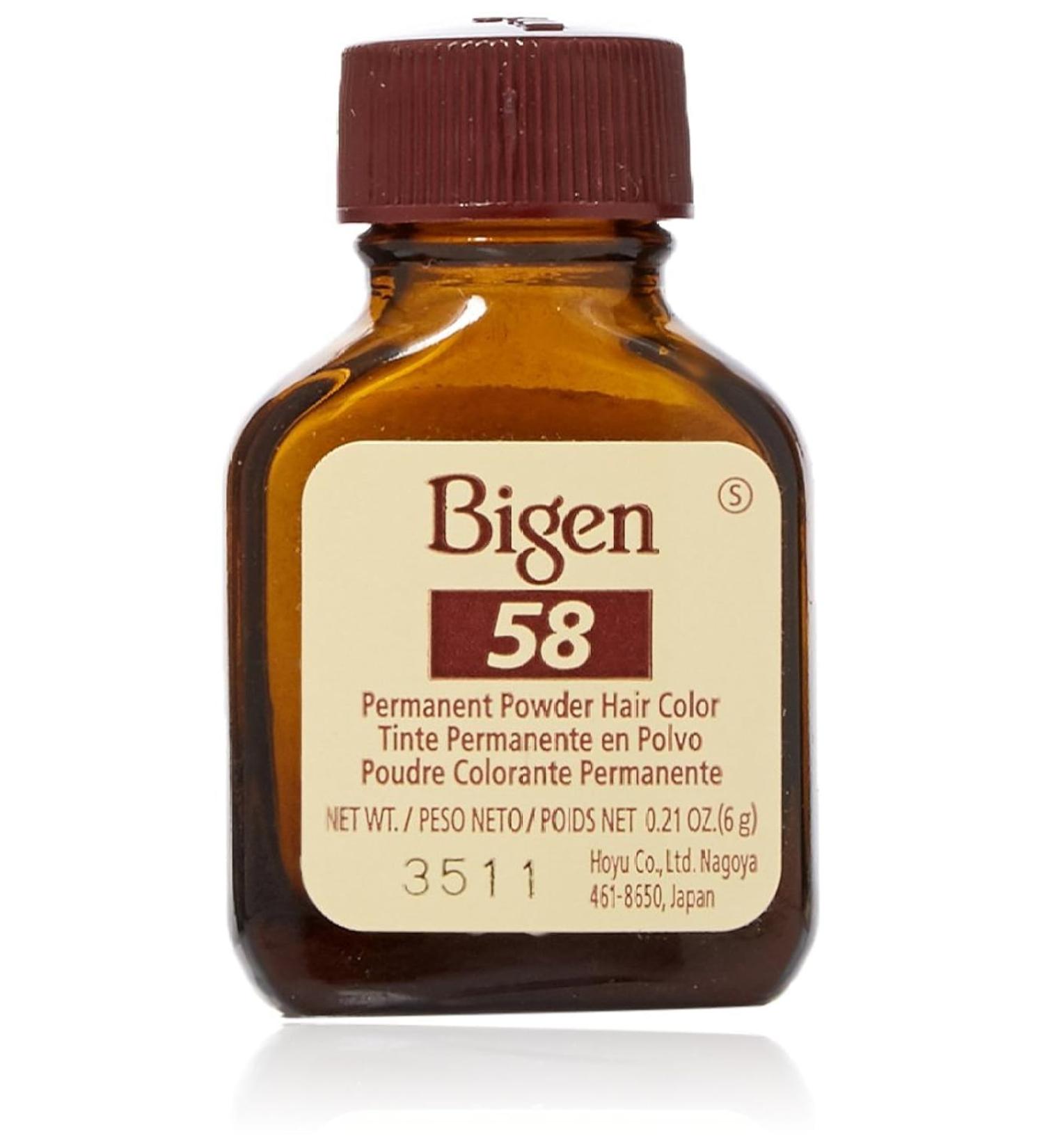 Bigen Hair Color 58 - Black Brown Noir Naturel | 0.21 oz | International Shipping Available - Buy Online on GoSupps.com