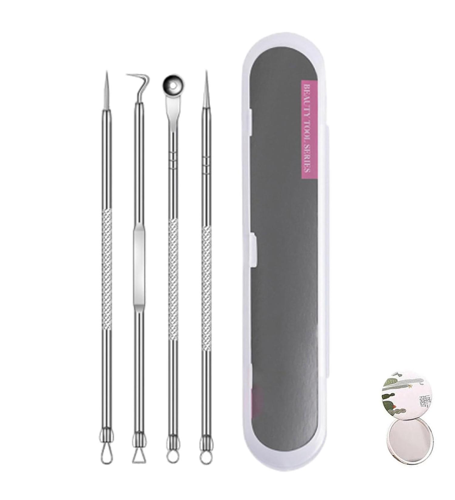 Usiveinborn Blackhead Remover Usiveinborn Tweezers Usiveinborn Professional Stainless Steel Facial Blackhead Remover Tweezers (Set* B) - Buy Online on GoSupps.com