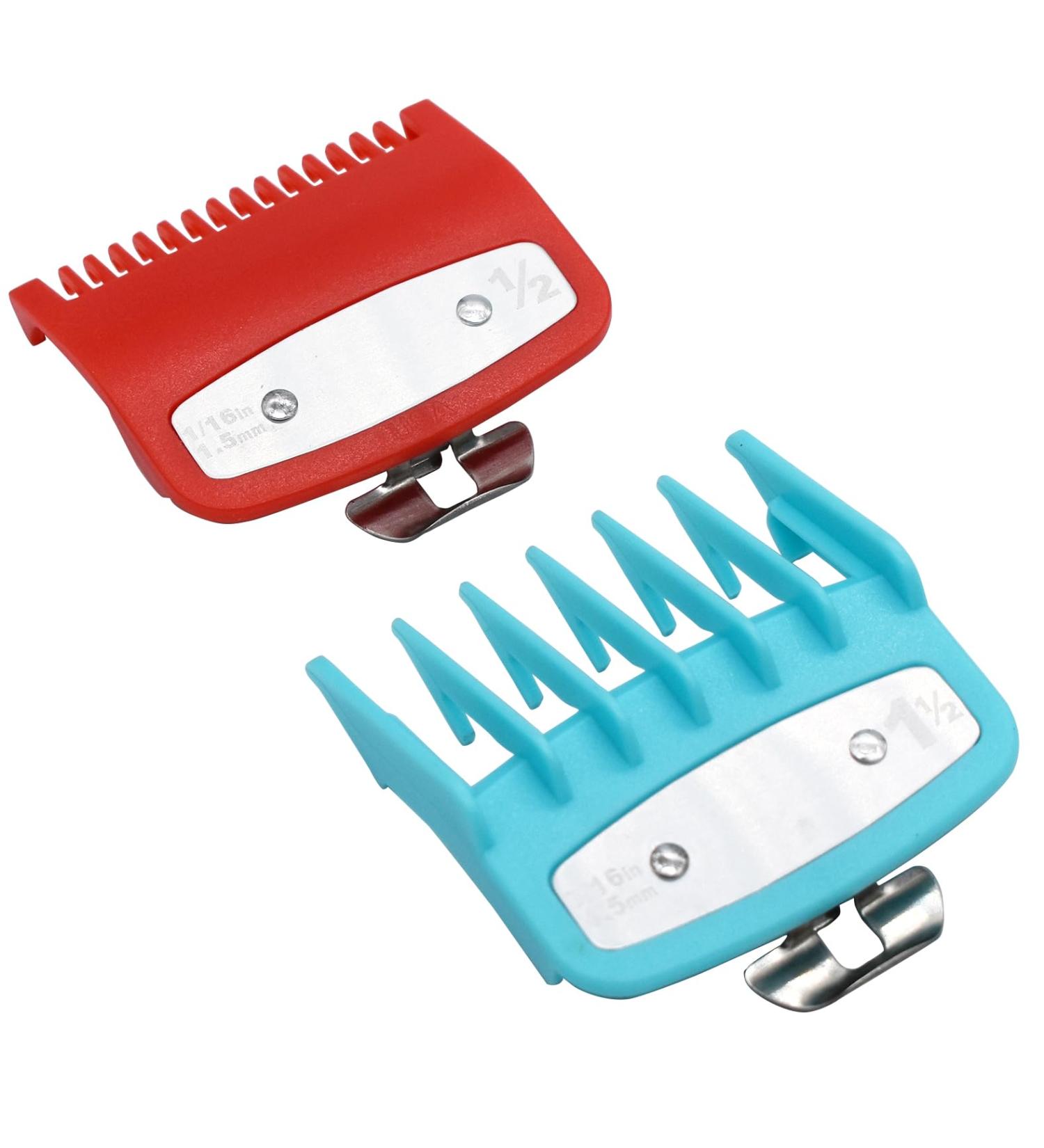 Professional Hair Clipper Guide Combs - 2 Piece Set for Wahl Magic Clip - Precision Cutting Guards (1/16 3/16 1.5mm 4.5mm) - Multi-Colored - Buy Online on GoSupps.com